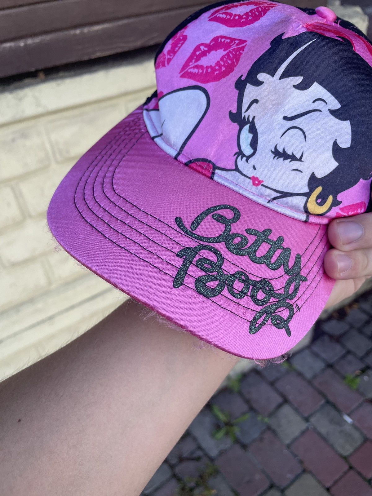 Band Tees Crazy🔥Y2K Betty Boop vintage cap glamour Size ONE SIZE - 2 Thumbnail