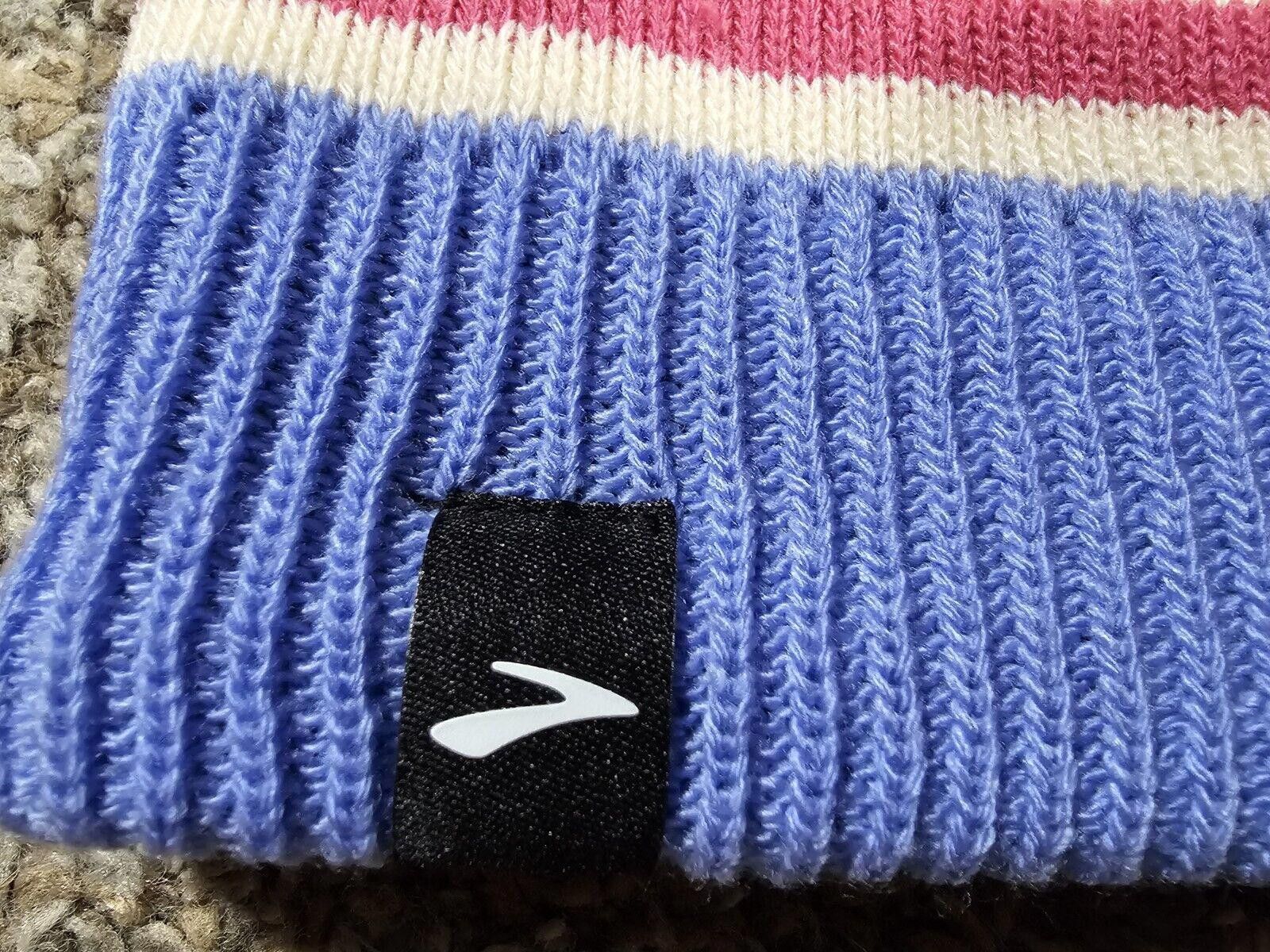 Designer Brooks #280476 Run Happy Unisex Hat Pom Pom Beanie OSFA Size ONE SIZE - 2 Thumbnail