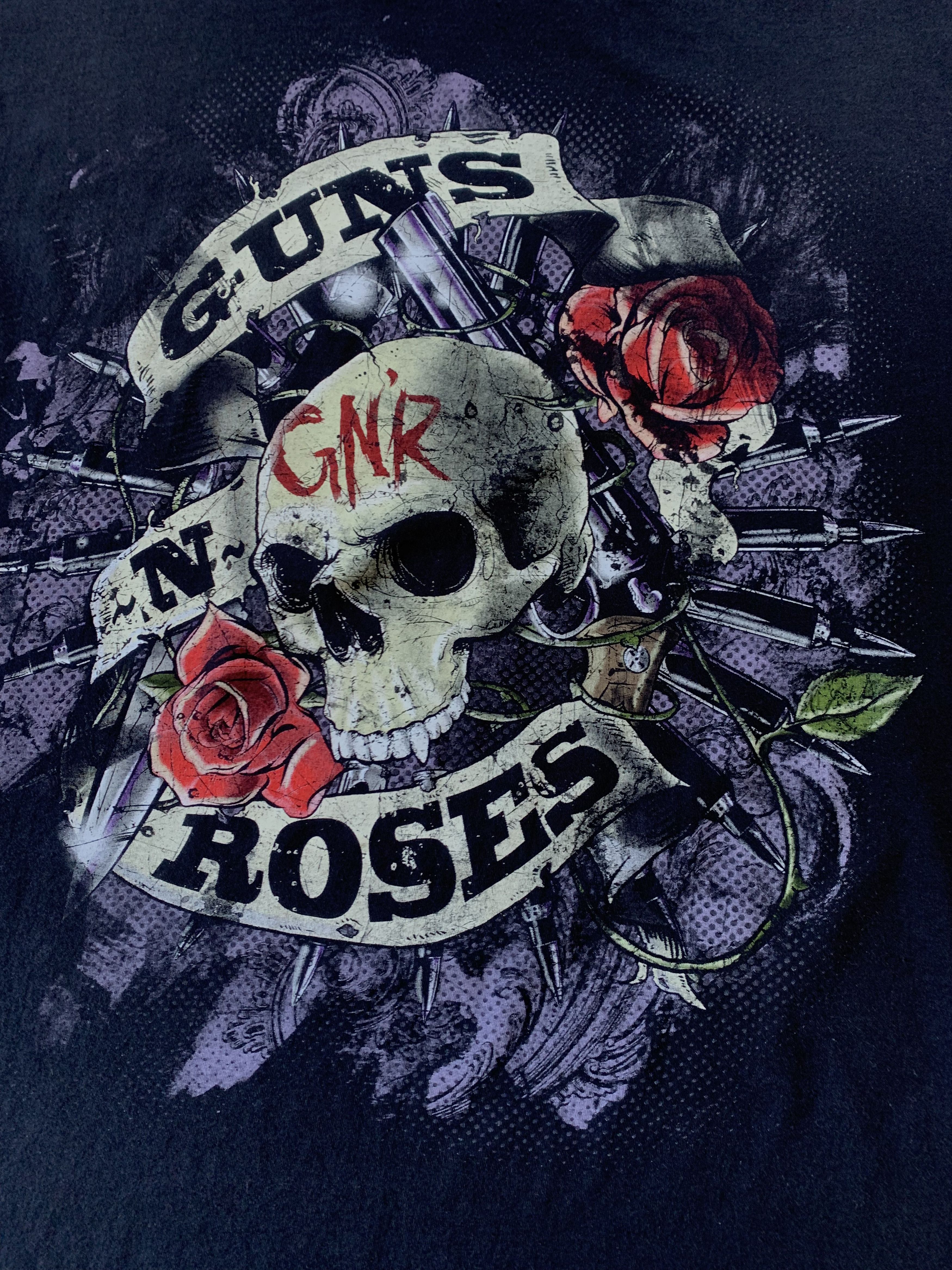 Band Tees Vintage Guns N Roses Skull Big Logo T-Shirt Size US XXL / EU 58 / 5 - 4 Thumbnail
