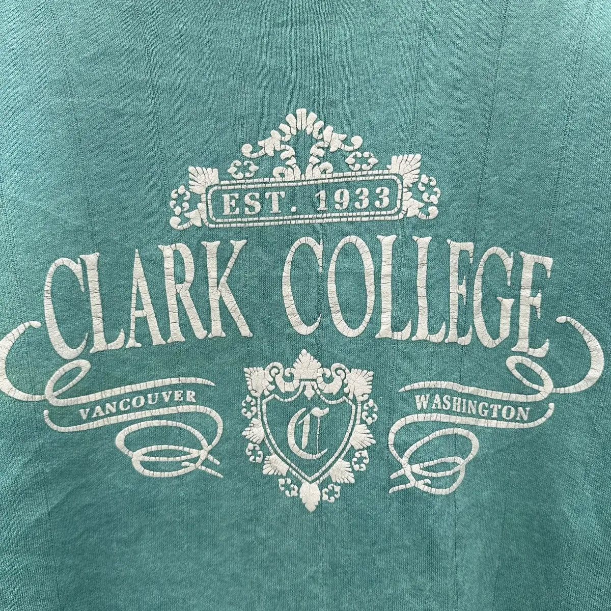 Jansport Vintage 90s clark college sweatshirt pullover Size US L / EU 52-54 / 3 - 2 Thumbnail
