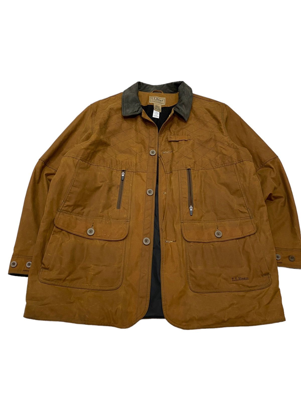 L.L. Bean L.L. Bean Waxed Canvas Upland Field Jacket Barn Coat Grailed