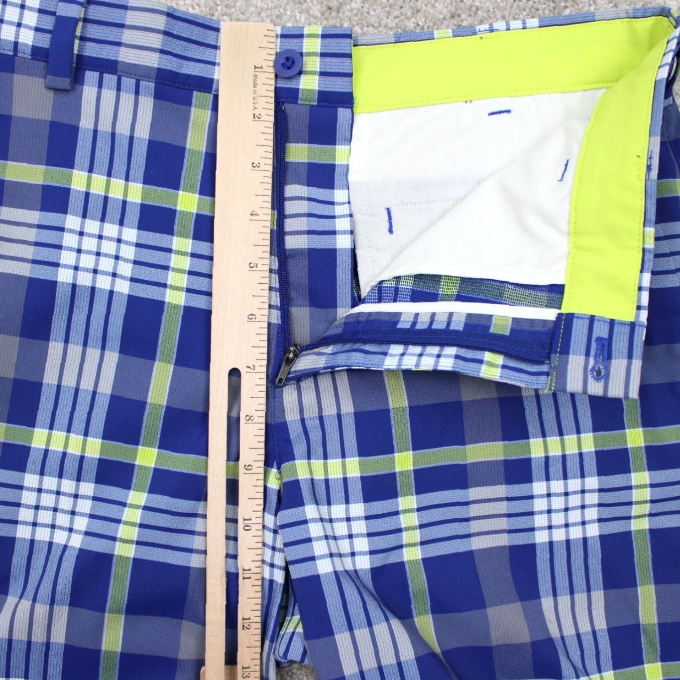 Nike Nike Golf Shorts Mens 30 Blue/Yellow Dri-Fit Tour Performance Stretch 11" Inseam Size US 30 / EU 46 - 7 Thumbnail