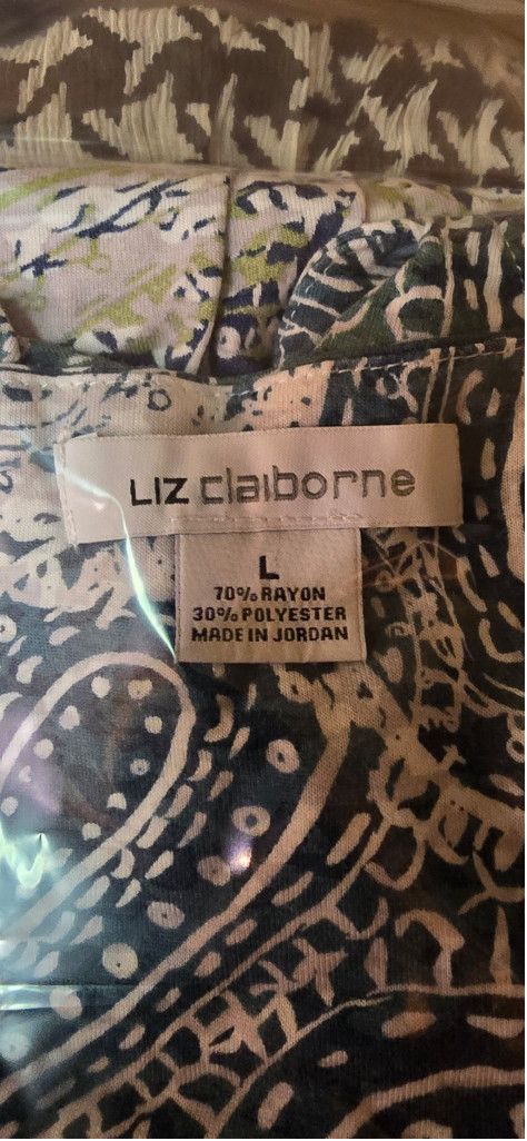 Liz Claiborne Women's blouse Liz Claiborne large Size L / US 10 / IT 46 - 3 Thumbnail