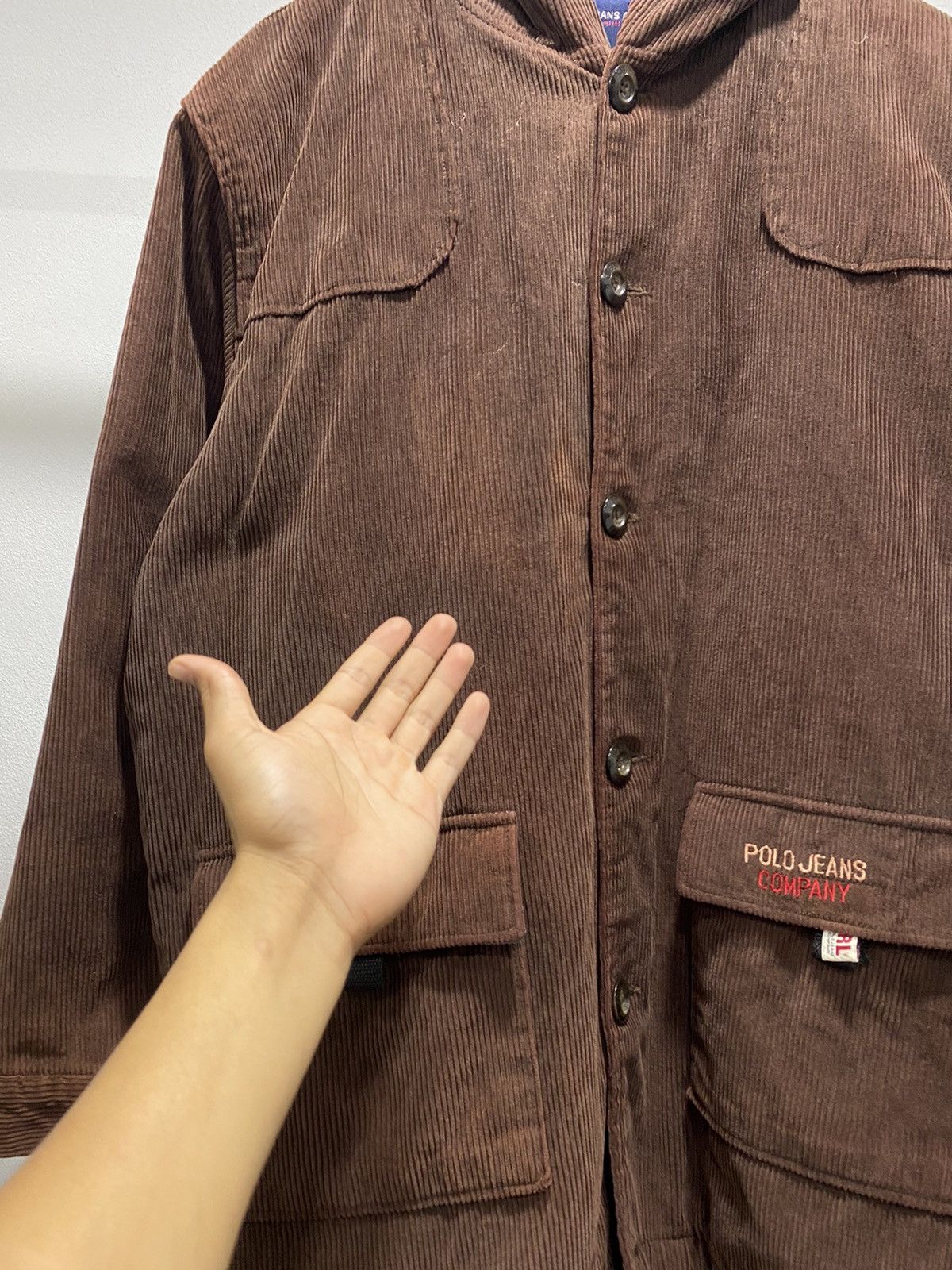 Polo Ralph Lauren POLO JEANS RL Corduroy Parka Winter Jacket 90s Size US L / EU 52-54 / 3 - 6 Thumbnail