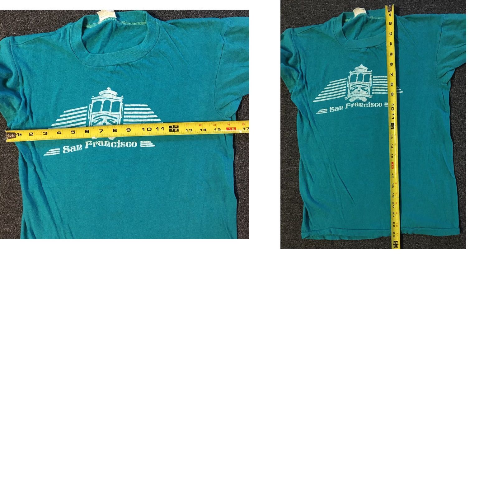 Vintage VINTAGE San Francisco Cable Car Shirt S Blue 70s 80s Grunge USA Men’s T-Shirt Size US S / EU 44-46 / 1 - 8 Thumbnail