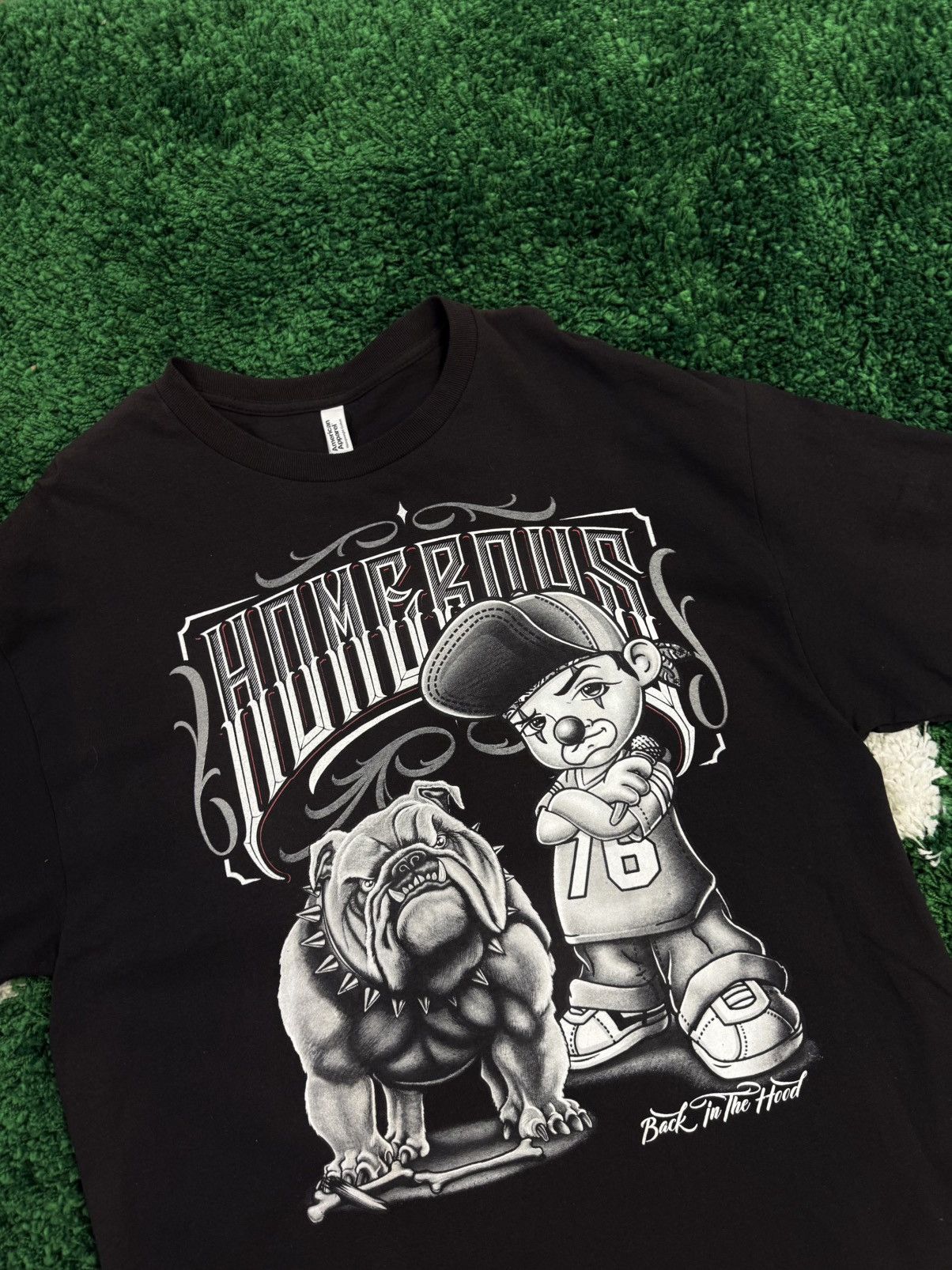 American Apparel HOMEBOYS Pitbull Cartoon Clown Tee 2XL XXL Hood Mr Size US XXL / EU 58 / 5 - 2 Thumbnail