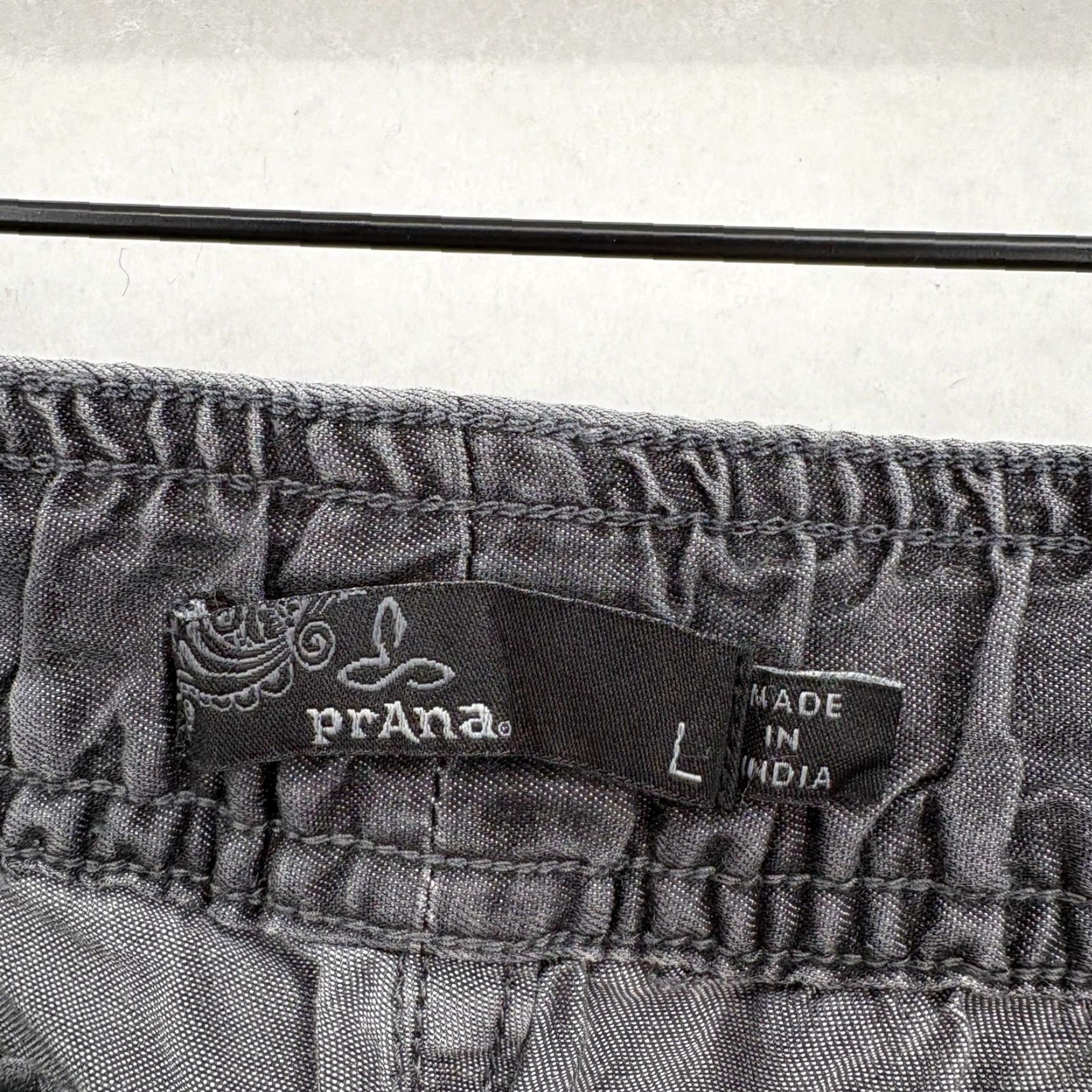 Prana VINTAGE? No — Prana Aberdeen Jogger Pants Women L Gray Tencel Tapered Outdoors Hiking LL? Size 36" / US 14 / IT 50 - 4 Thumbnail