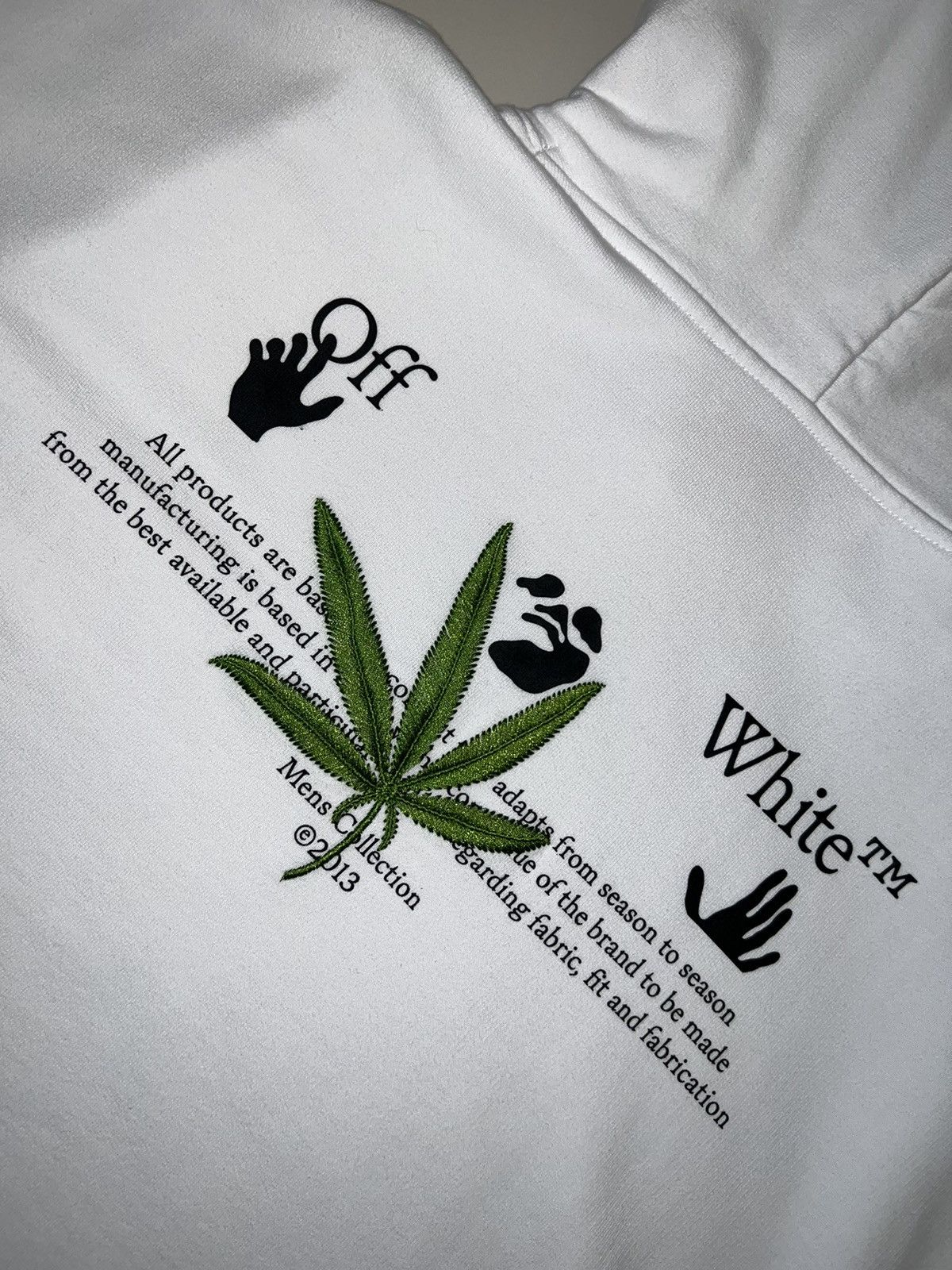 Off-White Off White High Weed Hoodie White Size US XXL / EU 58 / 5 - 4 Thumbnail
