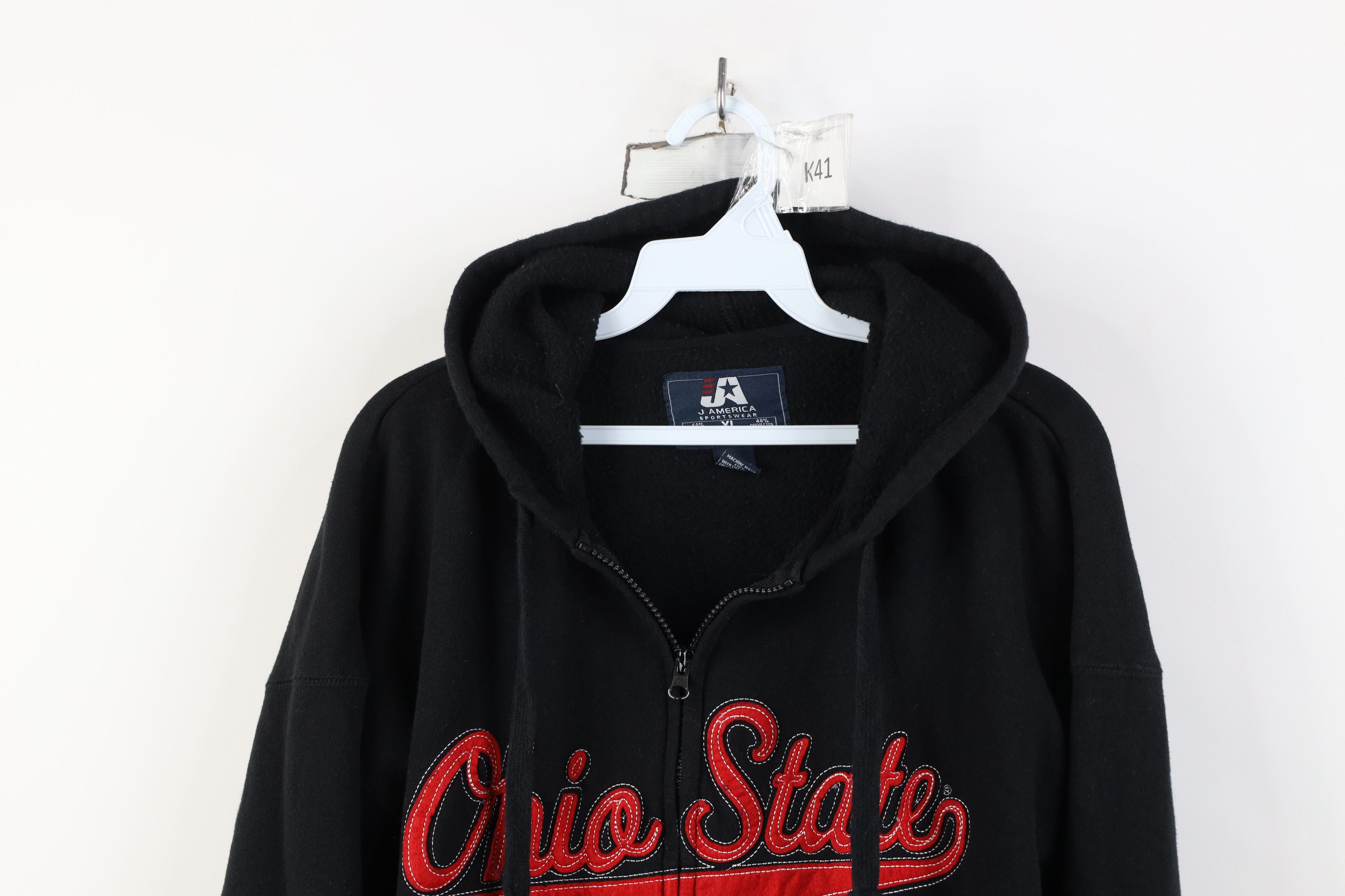 Vintage Vintage Spell Script Ohio State University Full Zip Hoodie Size US XL / EU 56 / 4 - 2 Thumbnail