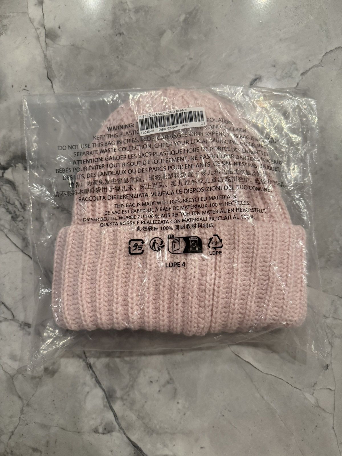 Supreme Supreme Beanie pink classic ribbed Size ONE SIZE - 2 Thumbnail