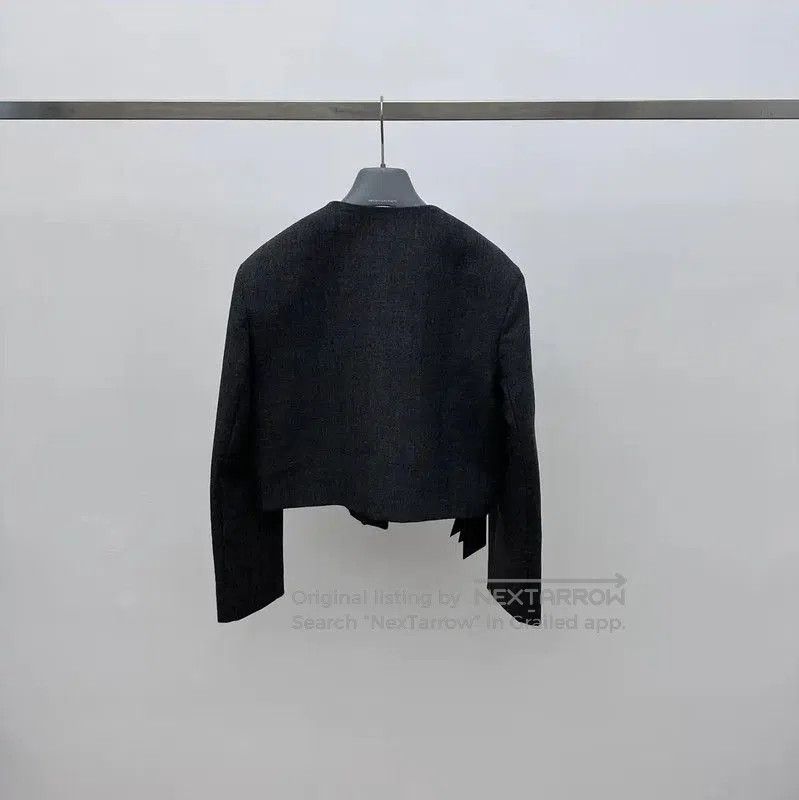 Prada Prada Gray Women's Cropped Jacket. Size M / US 6-8 / IT 42-44 - 2 Thumbnail