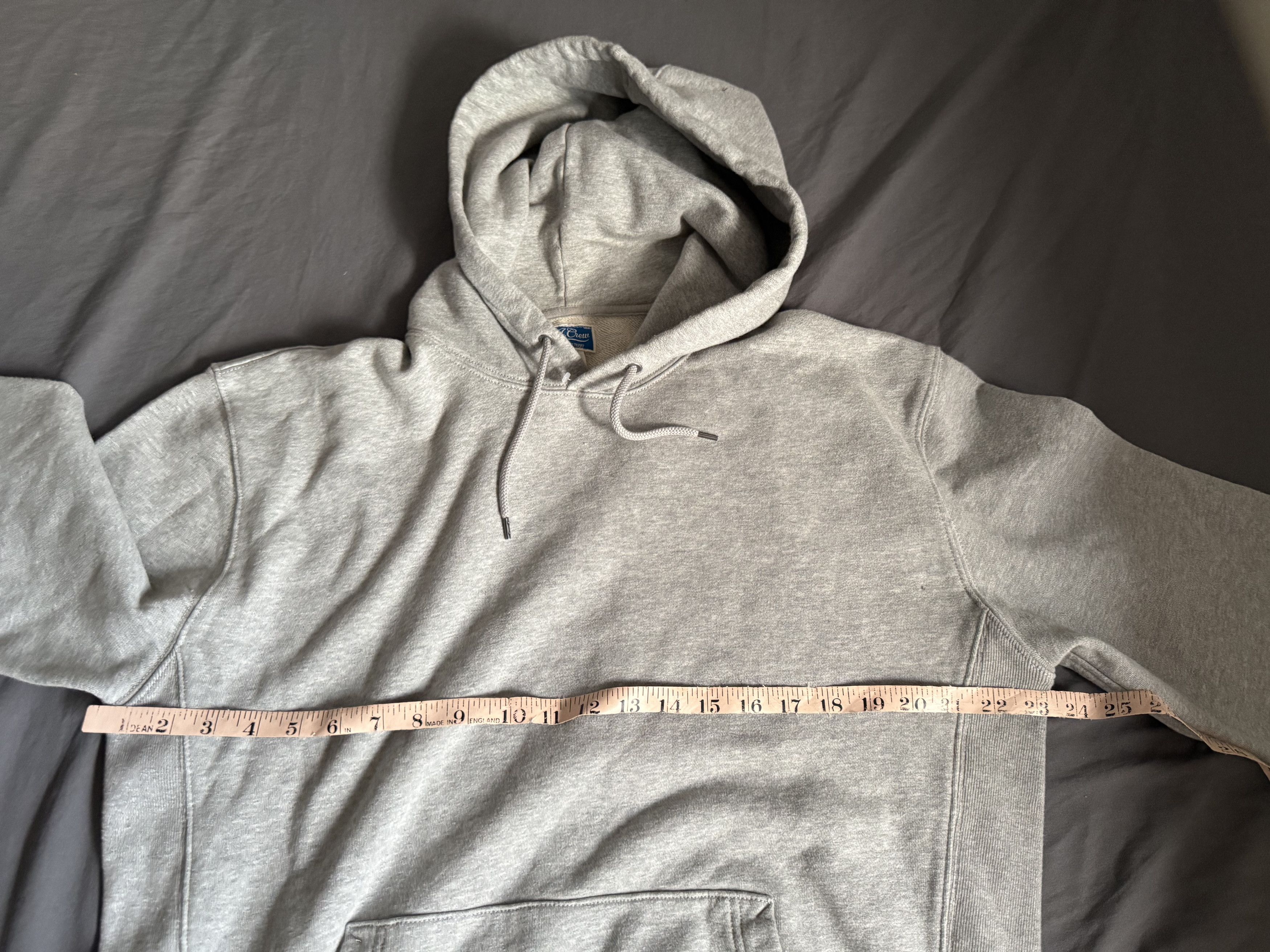 J.Crew J. Crew Garment Dyed French Terry Hoodie Sweatshirt GREY Size US L / EU 52-54 / 3 - 3 Thumbnail