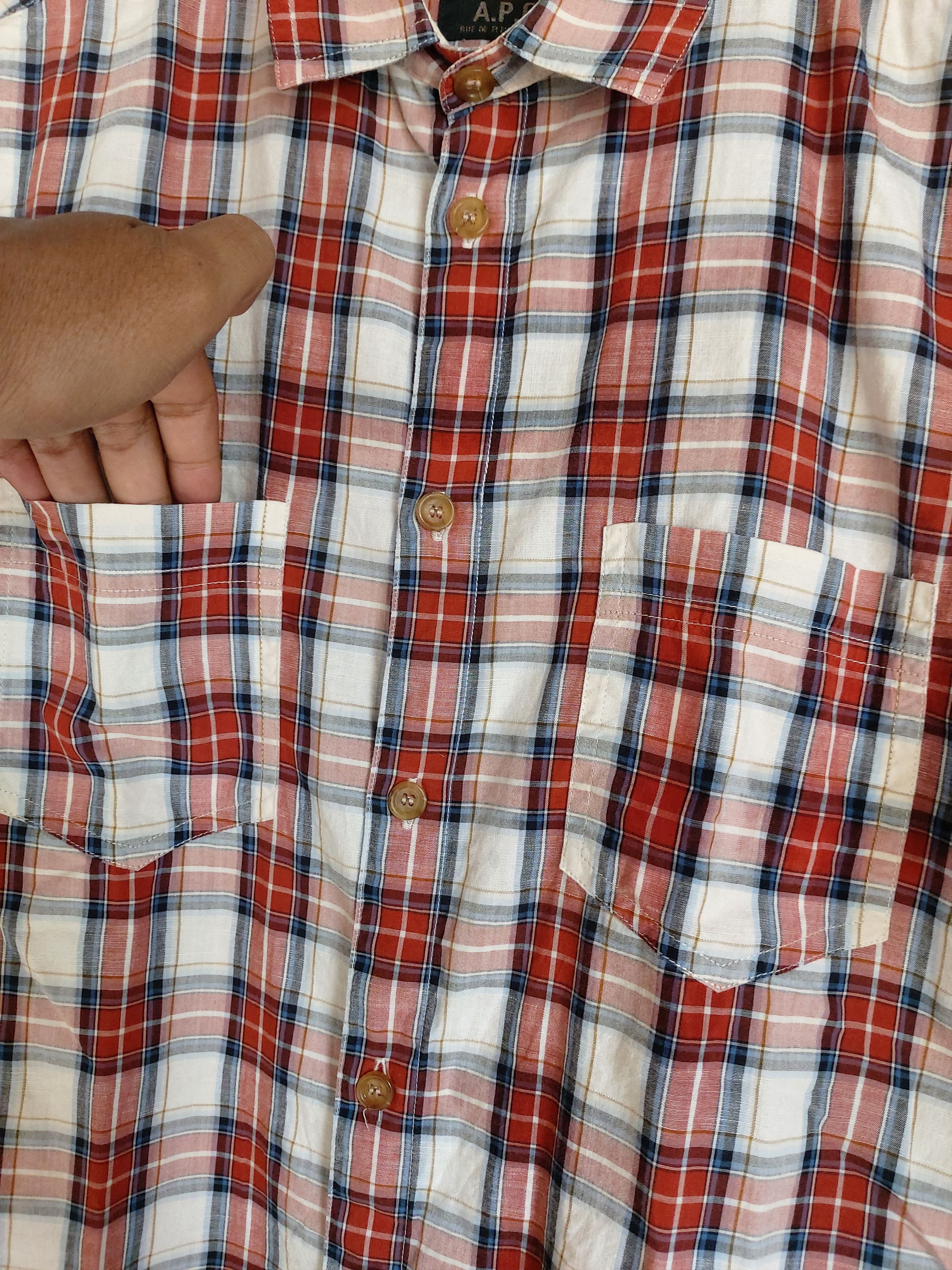 A.P.C. A.P.C. BUTTON UP SHIRT DOUBLE POCKET Size US S / EU 44-46 / 1 - 3 Thumbnail