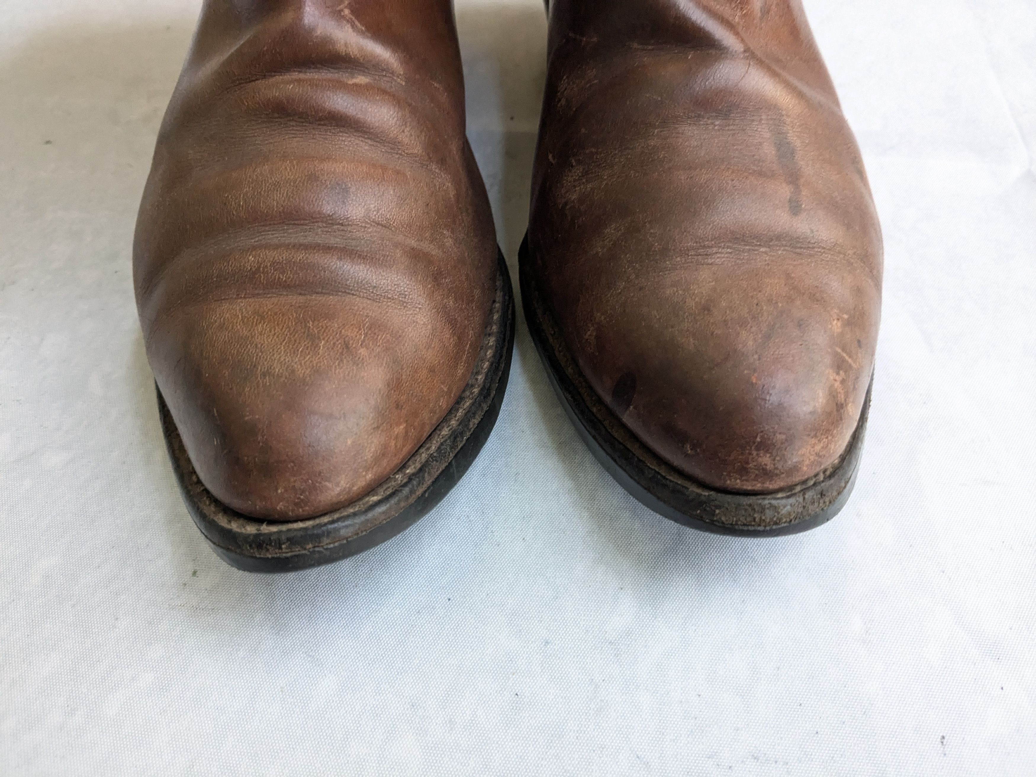 Chippewa Chippewa Cowboy Boots Brown Leather 9 EE Wide USA Size US 9 / EU 42 - 4 Thumbnail