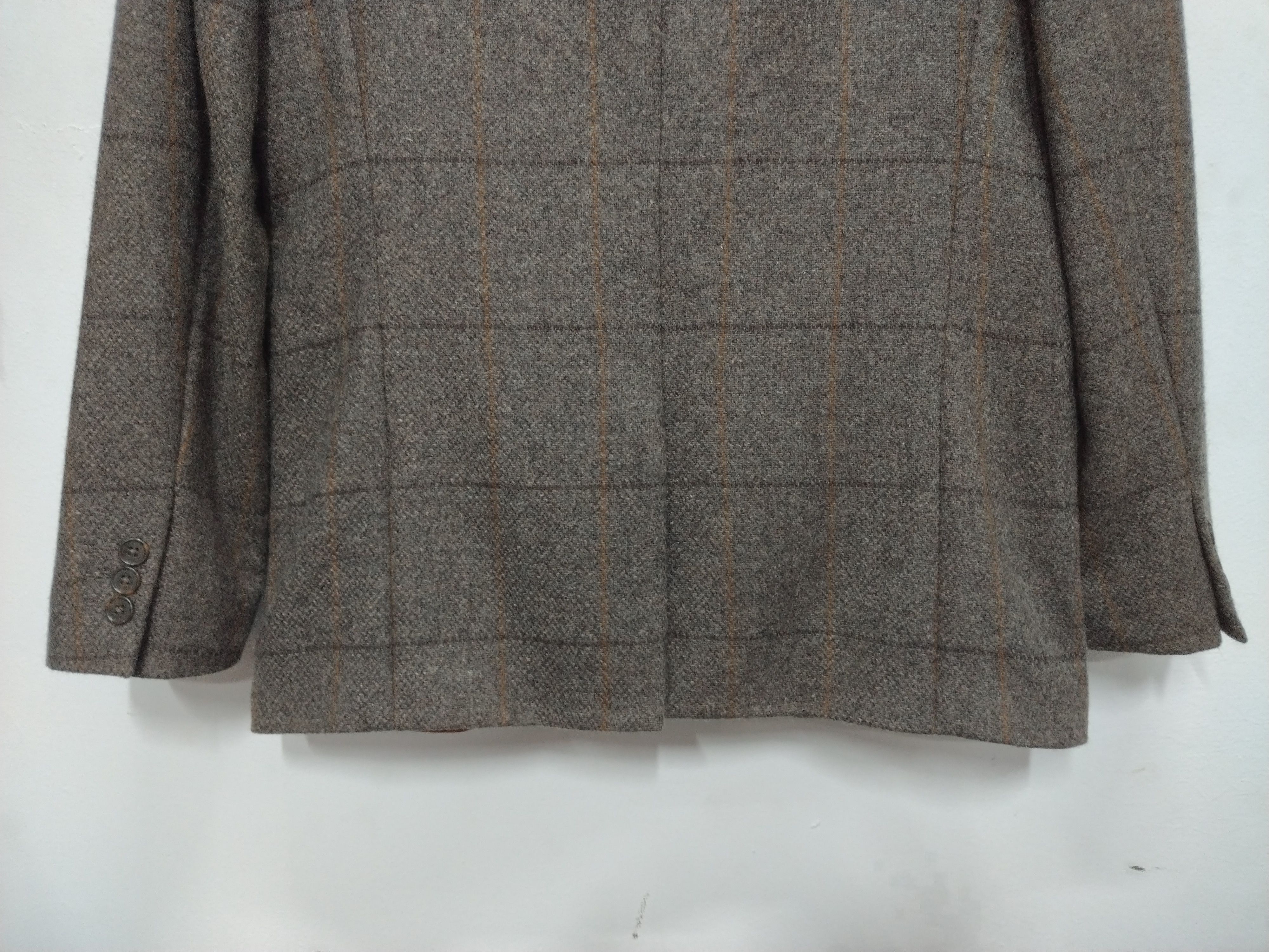 Gap Vintage Gap Wool Plaid Blazer Jacket Made in Turkey Size 42L - 13 Thumbnail