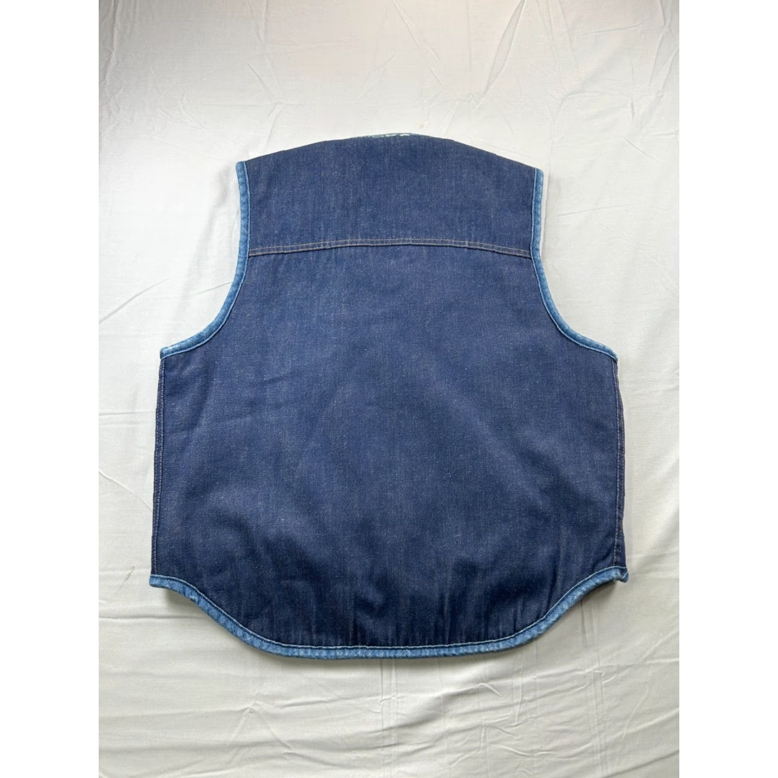 Sears VINTAGE Sears Roebucks Denim Vest Mens L Blue Sherpa Lined 70s USA Workwear Size US L / EU 52-54 / 3 - 3 Thumbnail