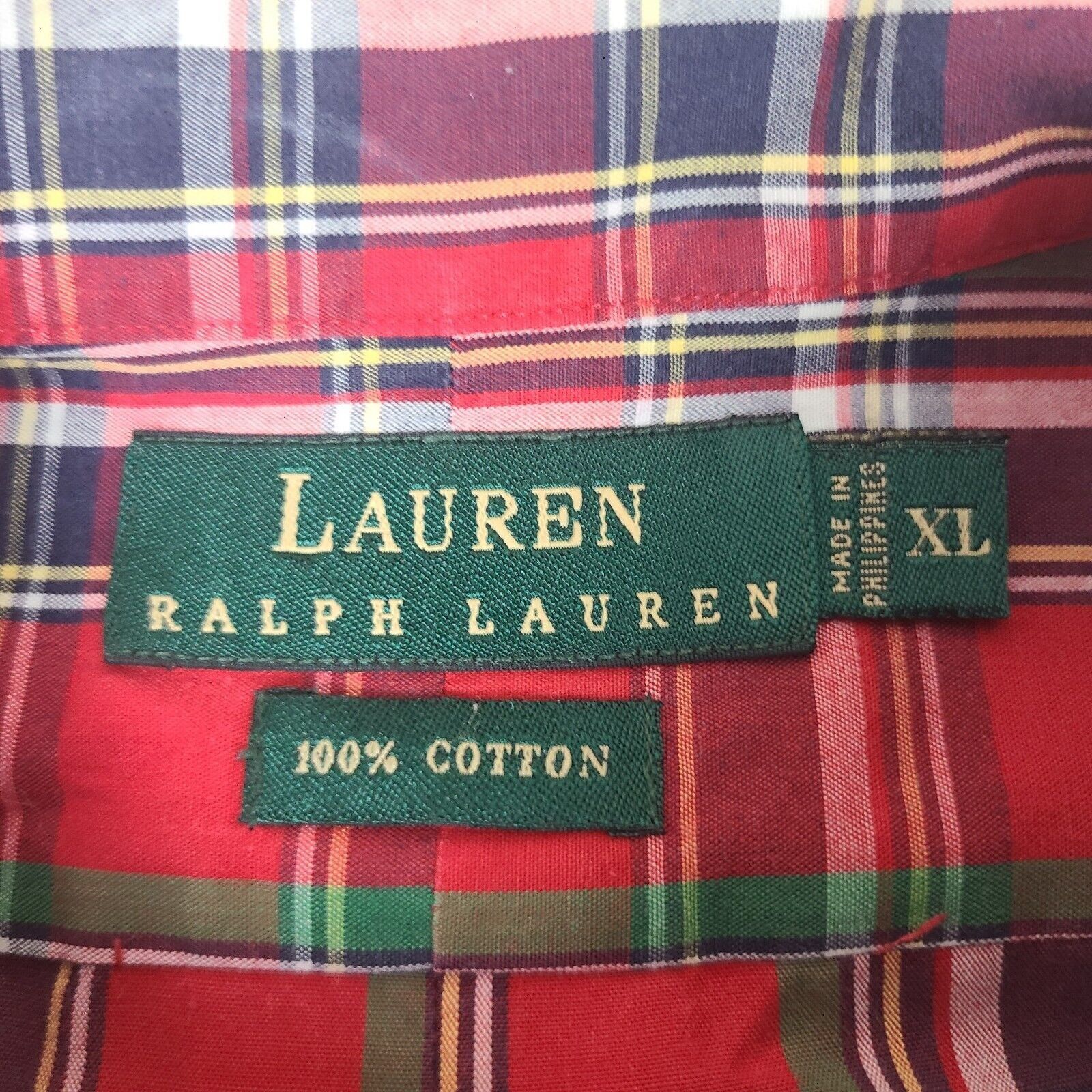 Lauren Ralph Lauren Ralph Lauren Long Sleeve Button Up Shirt Oxford Plaid Polo R Size US XL / EU 56 / 4 - 3 Thumbnail