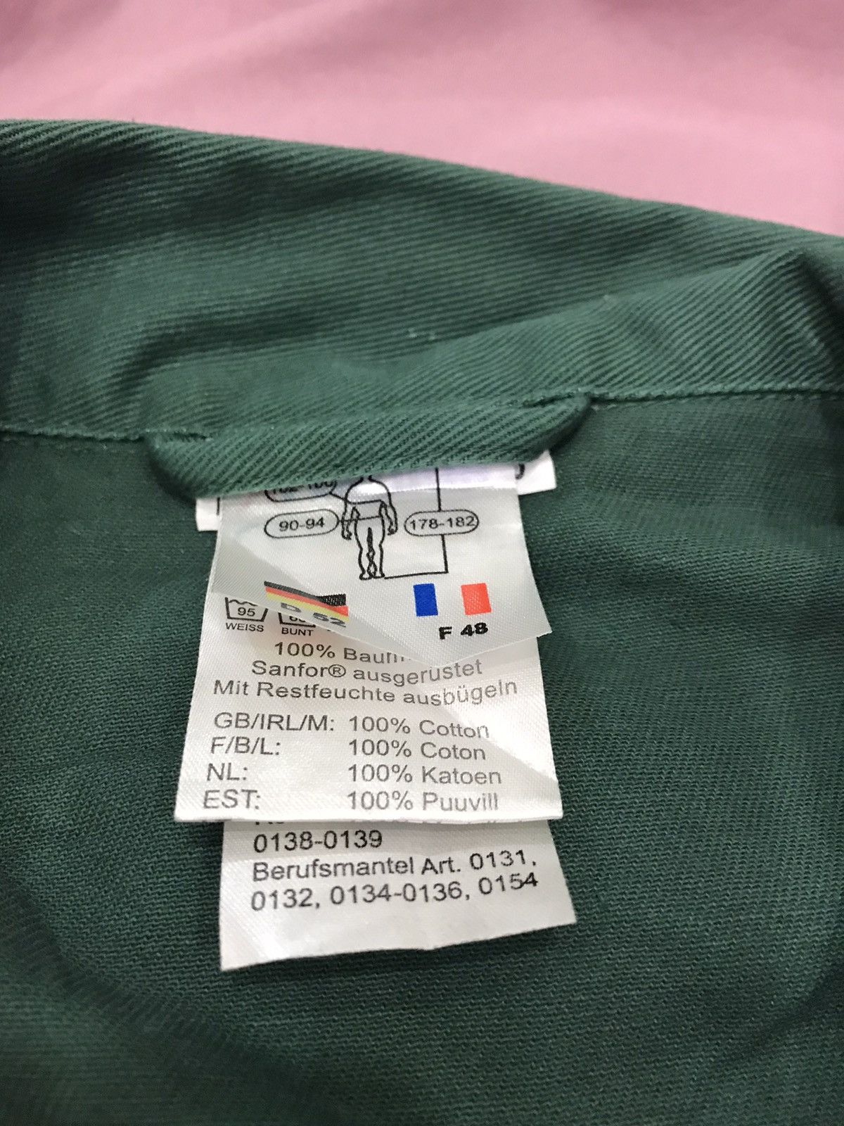 Other GREEN CANVAS CHORE JACKET, 4 outer pockets and one inner Size US M / EU 48-50 / 2 - 4 Thumbnail