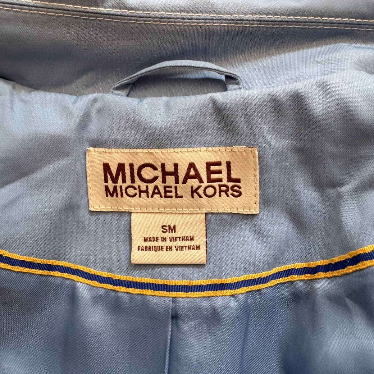 Michael Kors Michael Kors Parka Jacket Light Blue Coat Women's S/M Size M / US 6-8 / IT 42-44 - 3 Thumbnail