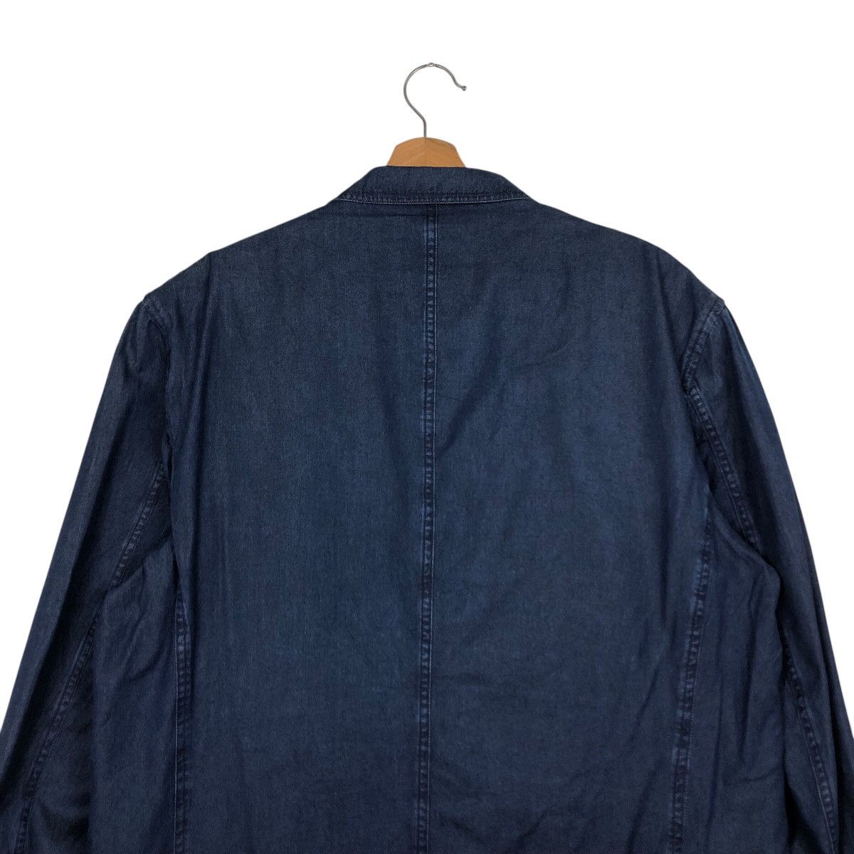 Burberry 📌Vintage Chore Jacket Denim Blue Burberrys Double Breast Size US M / EU 48-50 / 2 - 10 Thumbnail