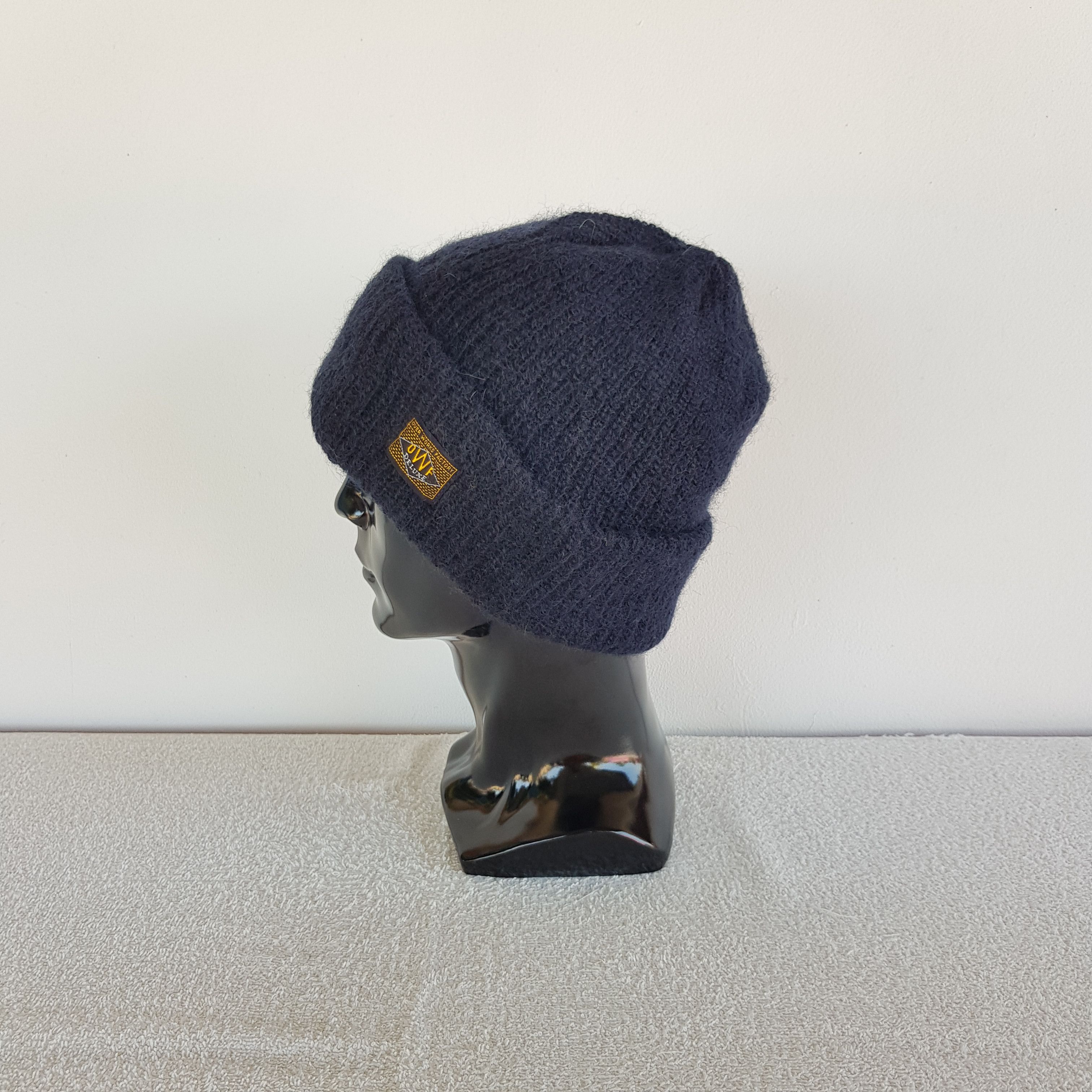 Japanese Brand Vintage OWF Wool Beanie 90s Knit Crochet Snow Caps Hats Size ONE SIZE - 4 Thumbnail