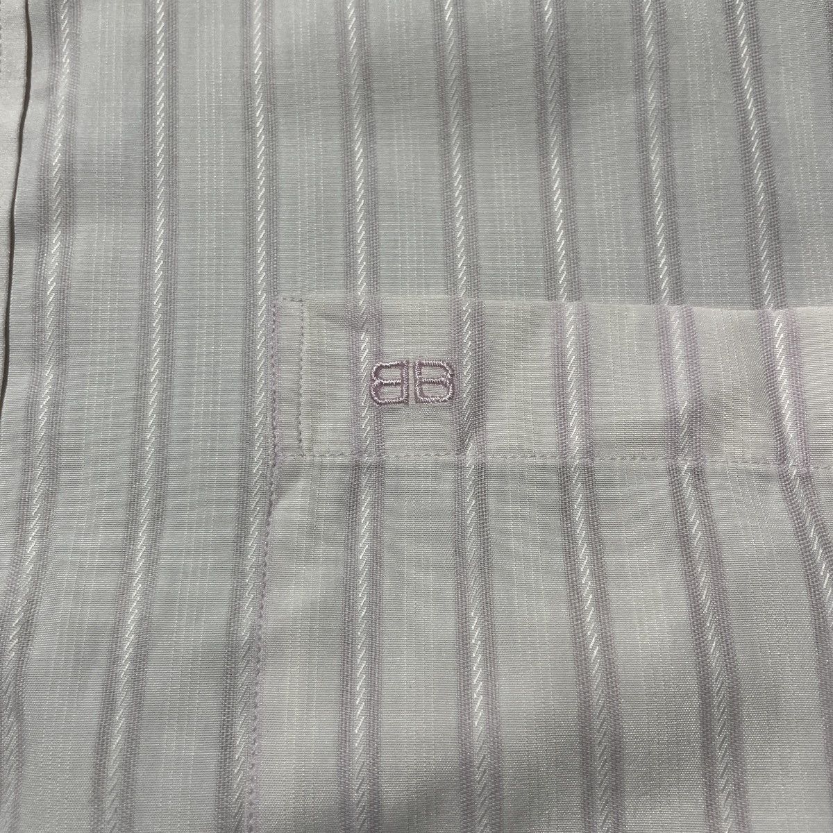 Balenciaga Balenciaga Vintage Shirts Striped BB Pocket Embrodiered Size US L / EU 52-54 / 3 - 5 Thumbnail