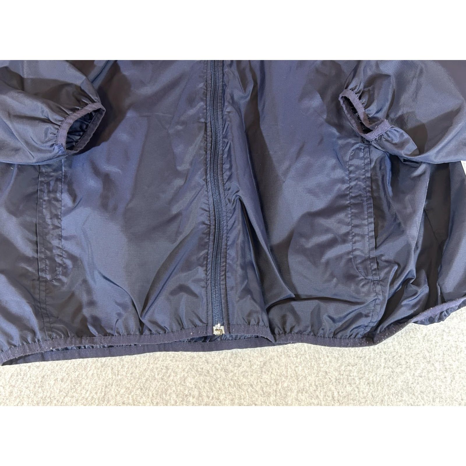 Vintage L.L. Bean Jacket Men XL Blue Windbreaker Zip Hooded Lightweight Nylon Outdoor Regular Fit Shirts? Size US XL / EU 56 / 4 - 2 Thumbnail