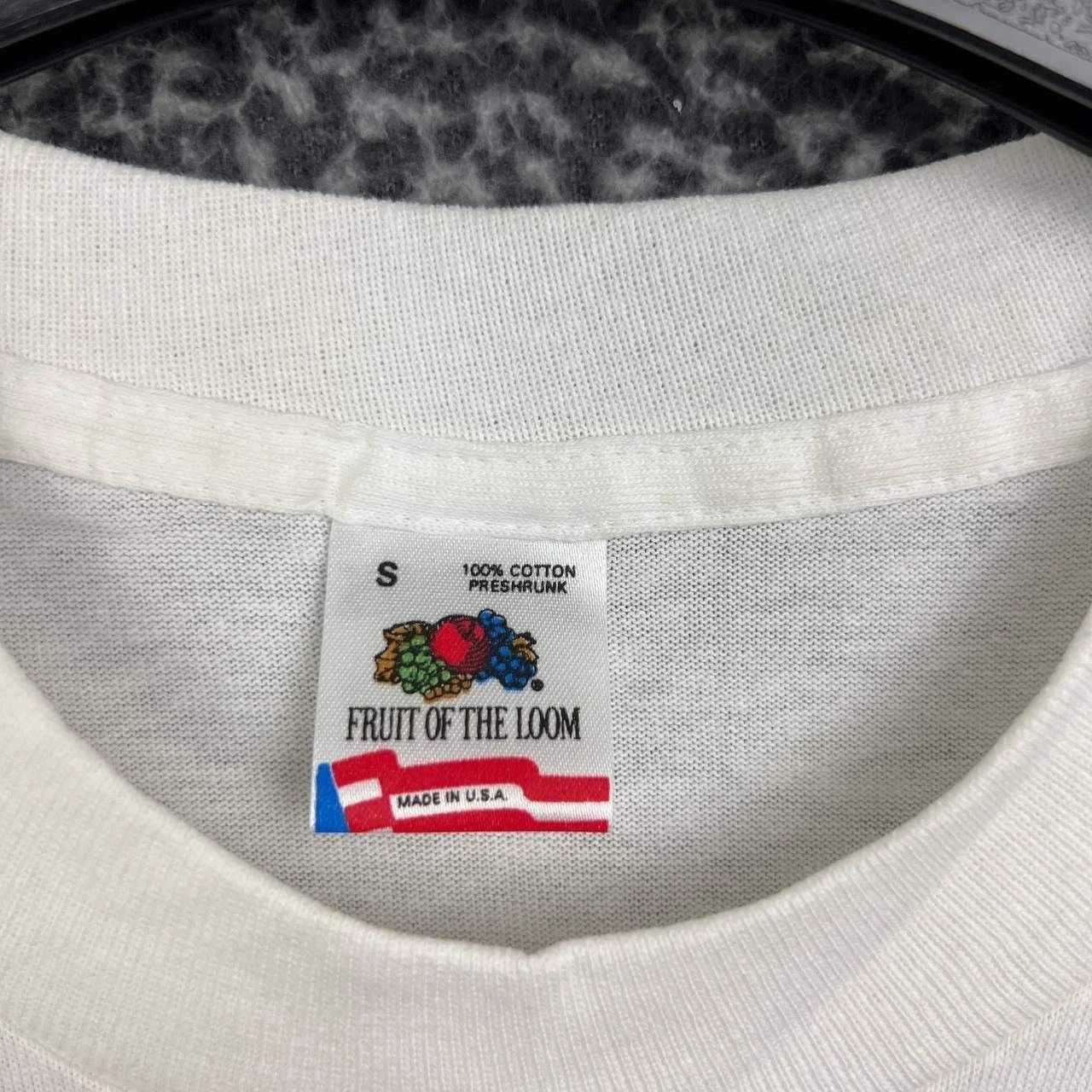 Fruit Of The Loom Vintage Tropical Birds Shirt Men Small White Deadstock New Size US S / EU 44-46 / 1 - 5 Thumbnail