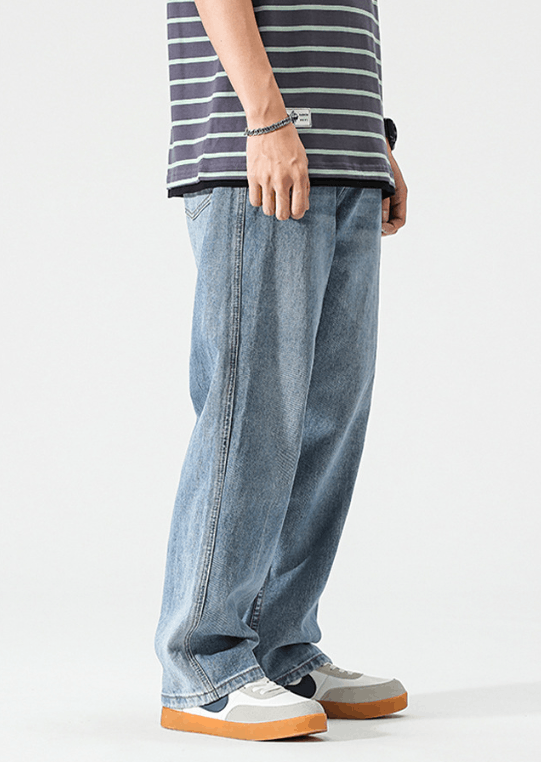 Japanese Brand × Jean Japanese trendy straight light-colored retro wide-leg jeans Size US 32 / EU 48 - 2 Thumbnail
