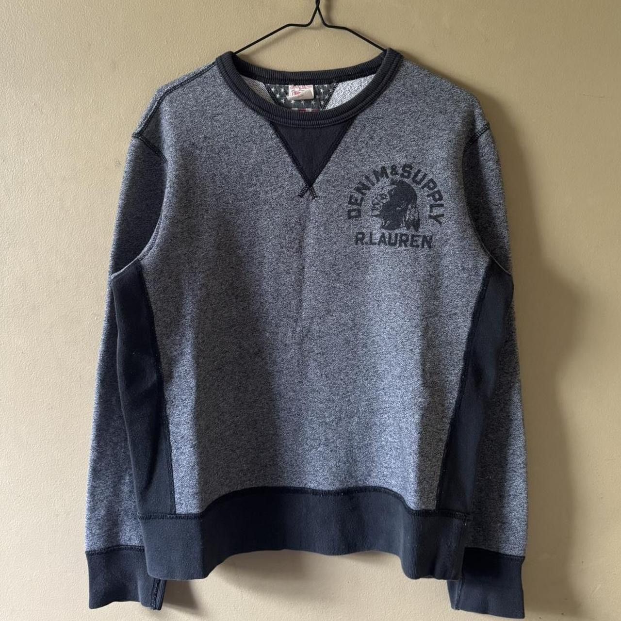 Ralph Lauren Vintage Polo Ralph Lauren Denim Supply Gusset Crewneck Size US M / EU 48-50 / 2 - 1 Thumbnail