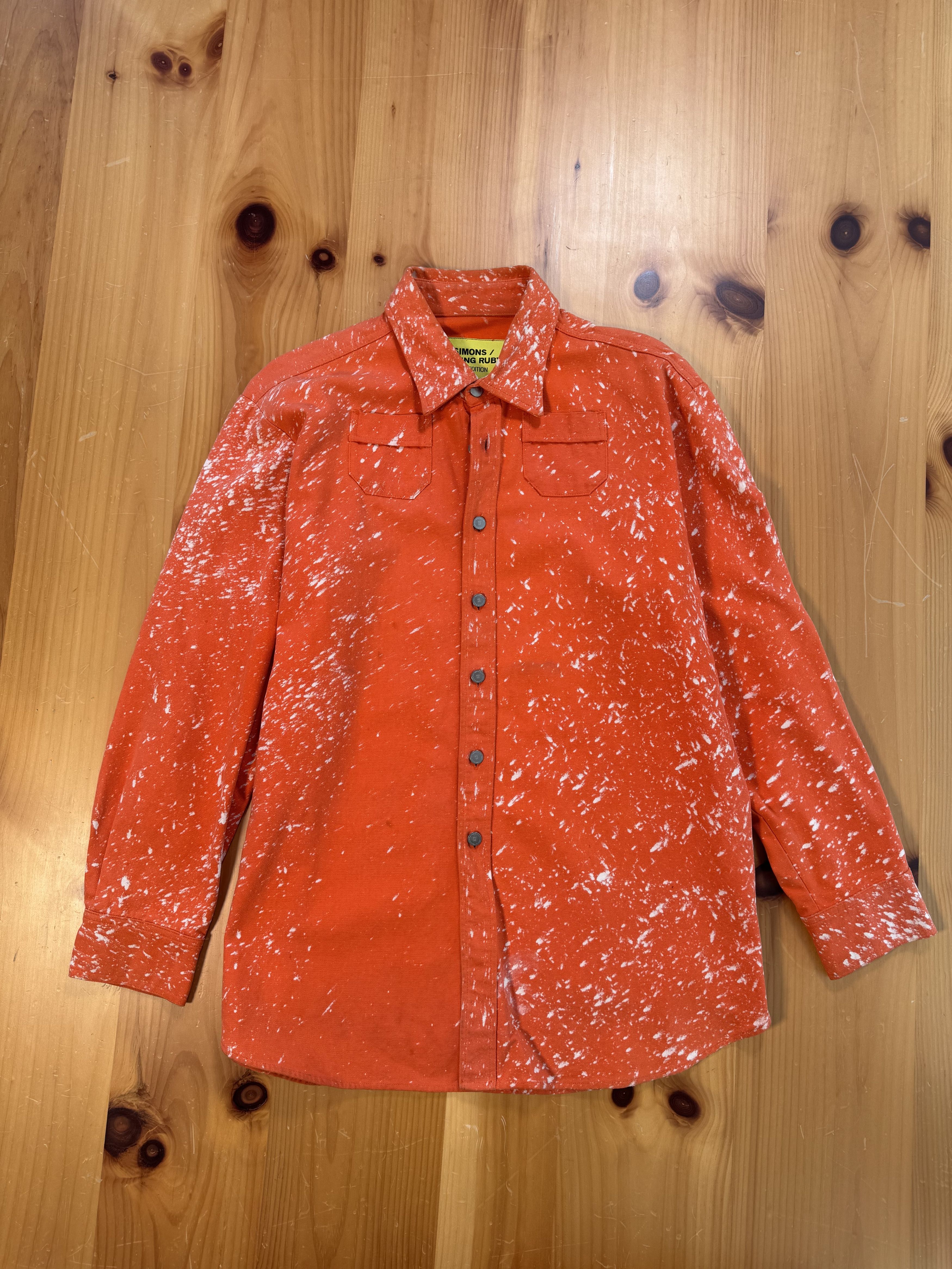 Sterling Ruby Sterling Ruby x Raf Simons RARE Bleached Splatter soto Shirt Size US L / EU 52-54 / 3 - 1 Thumbnail