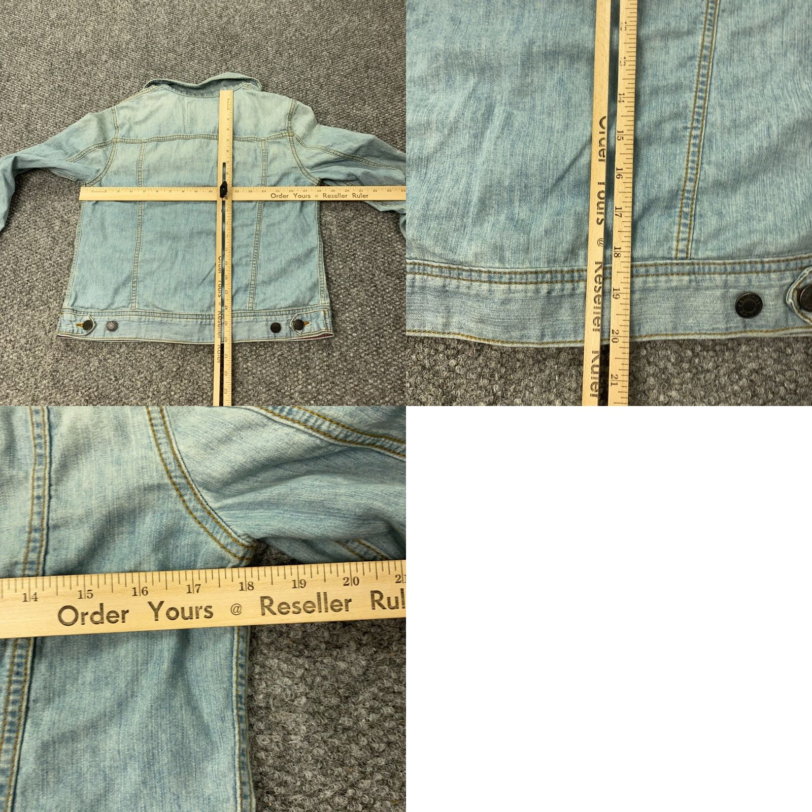 Talbots Talbots Denim Jacket Womens Size 8 Blue Distressed Lightweight Trucker Classic Fit Size M / US 6-8 / IT 42-44 - 8 Thumbnail