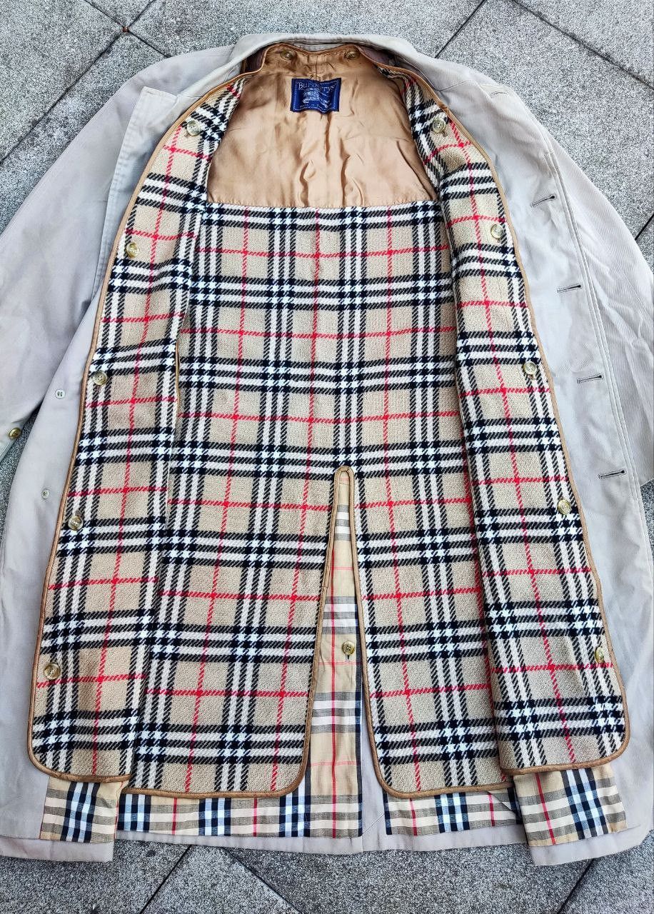 Burberry Vintage Burberry Beige Trench Coat Classic Luxury Outerwear Size US L / EU 52-54 / 3 - 3 Thumbnail