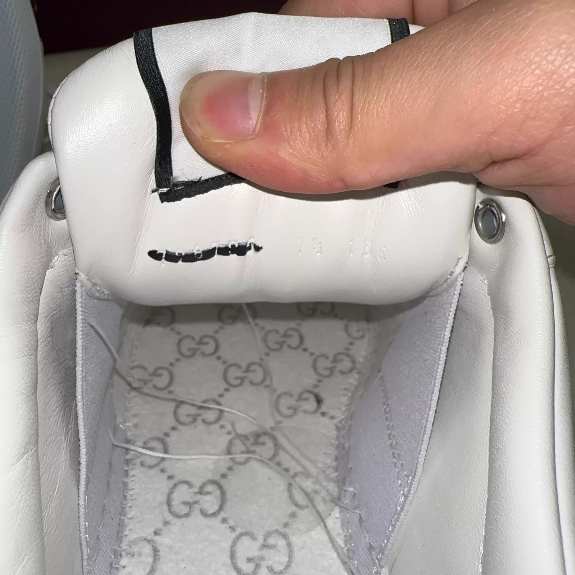 Gucci GUCCI Screener Distressed Sneaker Men's White 41.5 Size US 8.5 / EU 41-42 - 5 Thumbnail