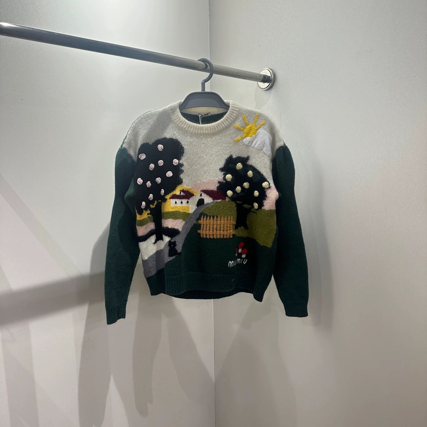 Miu Miu MIU MIU Classic Cartoon Wool Sweater 36 Size XS / US 0-2 / IT 36-38 - 1 Thumbnail