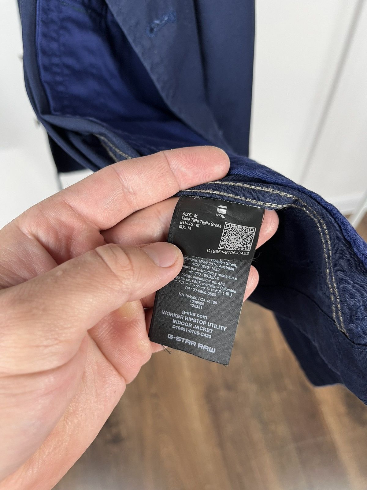 G-Star G-Star RAW Utility Worker Jacket M Navy Ripstop Stand Collar Size US M / EU 48-50 / 2 - 10 Thumbnail