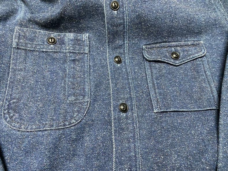 RRL Ralph Lauren RRL Ralph Lauren Old blend blue dye workwear snowflake den Size US M / EU 48-50 / 2 - 5 Thumbnail