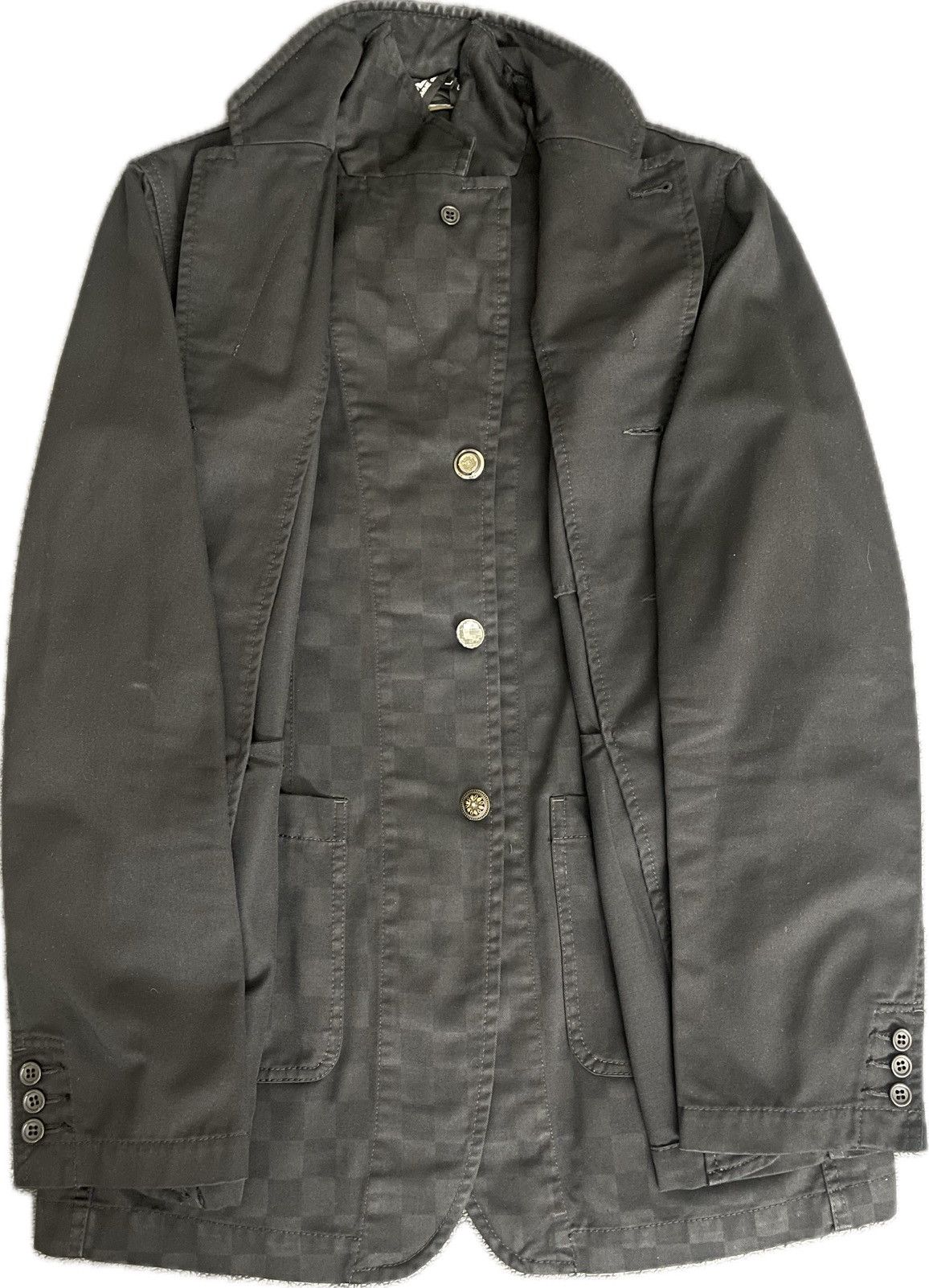 Comme des Garçons Black F/W 2014 Layered Check Print Blazer