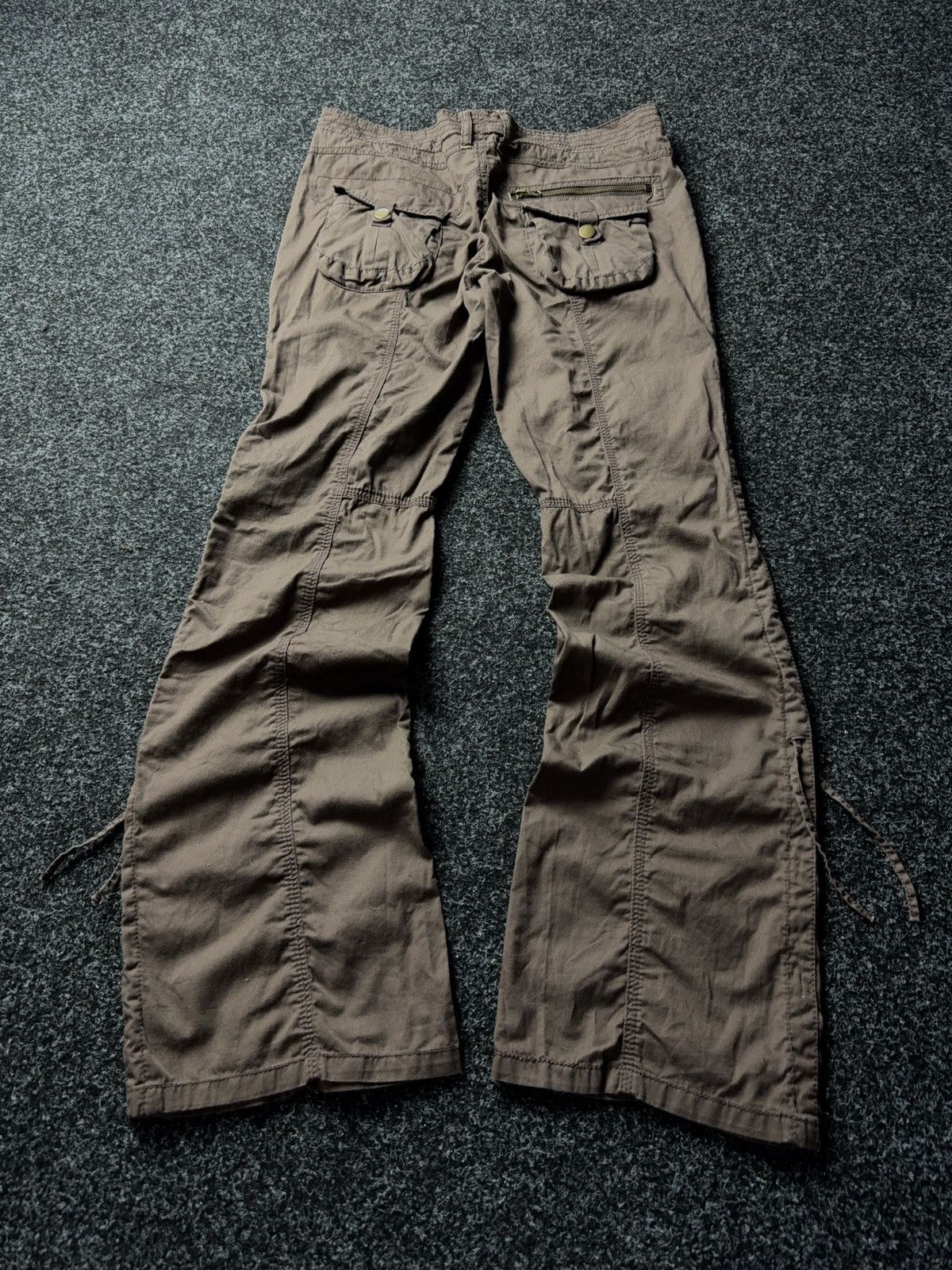 Japanese Brand × Vintage Vintage 90s Low Waist Flare Jeans Y2K Japanese Vibe Size 31" - 7 Thumbnail