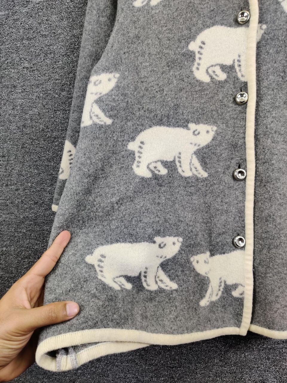 Courreges Courreges Paris Polar Bear Mohair Cardigan Button Ups Size US L / EU 52-54 / 3 - 10 Thumbnail