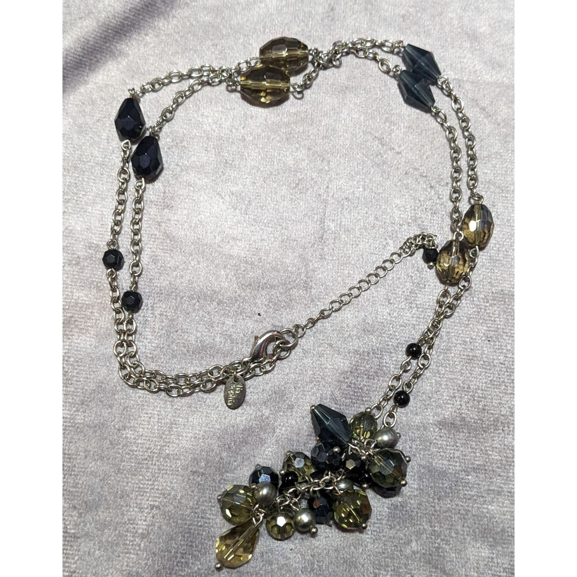 Other Lia Sophia Glass Beaded Cluster Station Necklace Size ONE SIZE - 9 Thumbnail