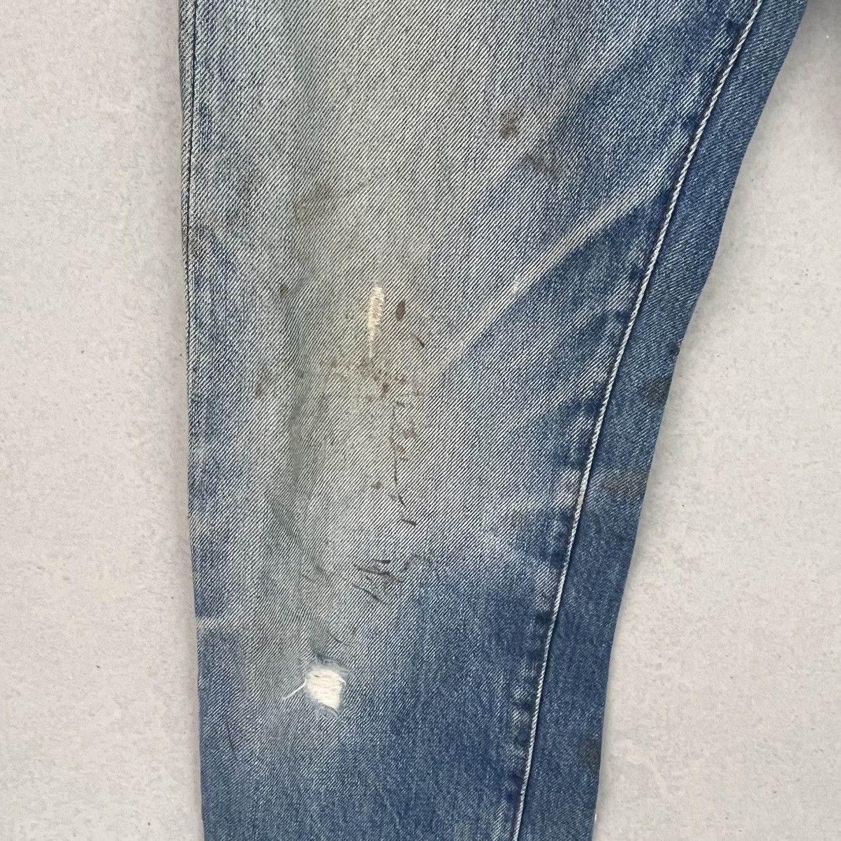 Other Vintage Levi's 501 Blue Jeans Paint Splatter Size S W18 S30 Size US 26 / EU 42 - 6 Thumbnail