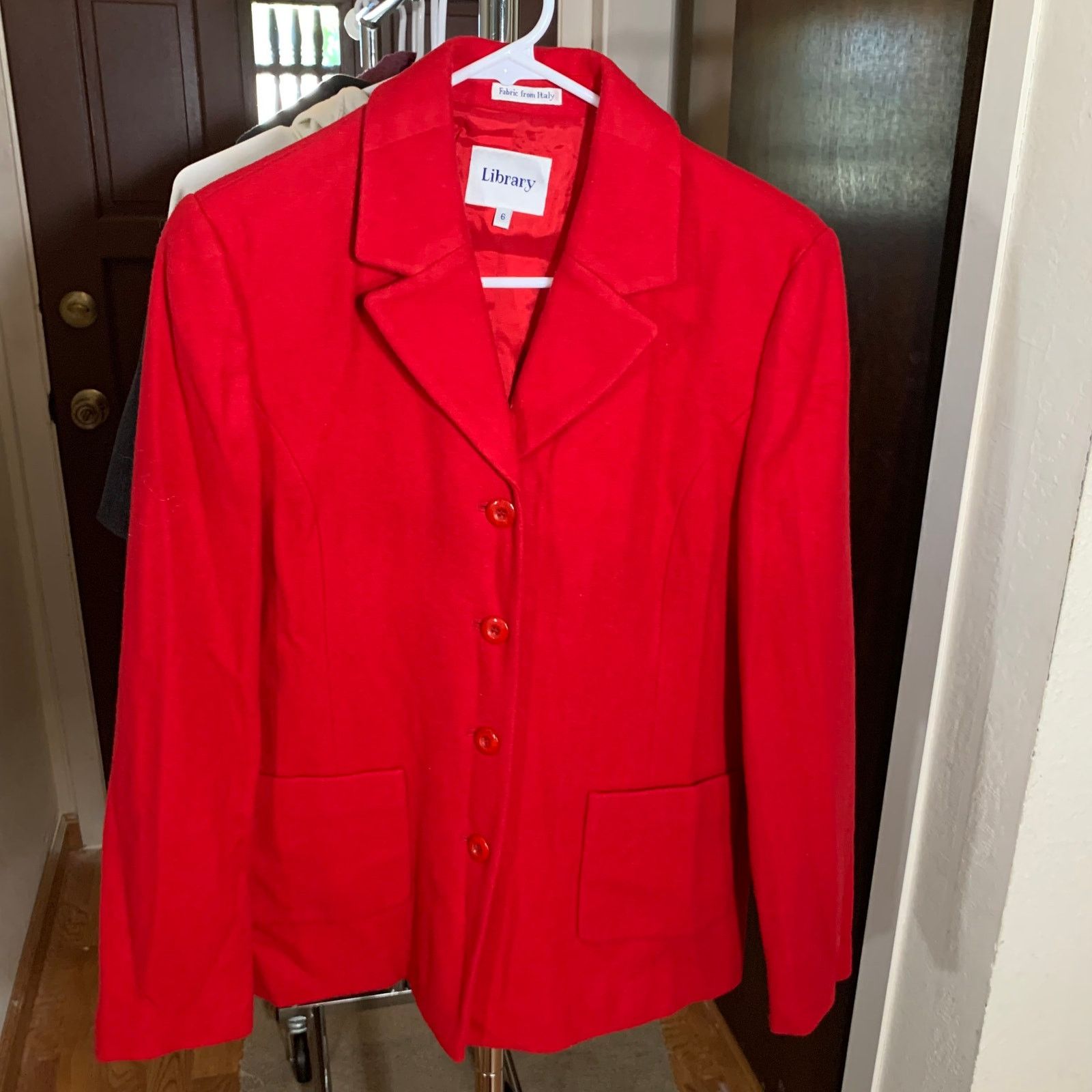 Other Library Women's Red Jacket (Wool/Cashmere) Size 6 Size US S / EU 44-46 / 1 - 1 Thumbnail