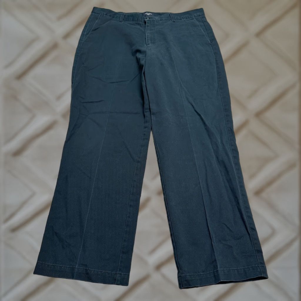 Dockers DOCKERS Chino Pants Mens 38x32 Blue Flat Front Regular Fit Size US 38 / EU 54 - 1 Thumbnail