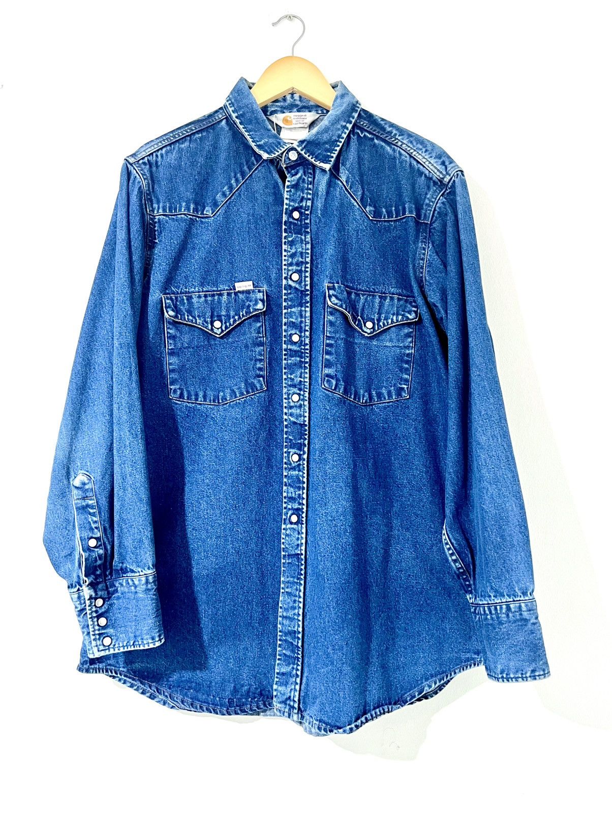 Carhartt Carhatt 90s Denim Western Shirt Size US L / EU 52-54 / 3 - 1 Thumbnail