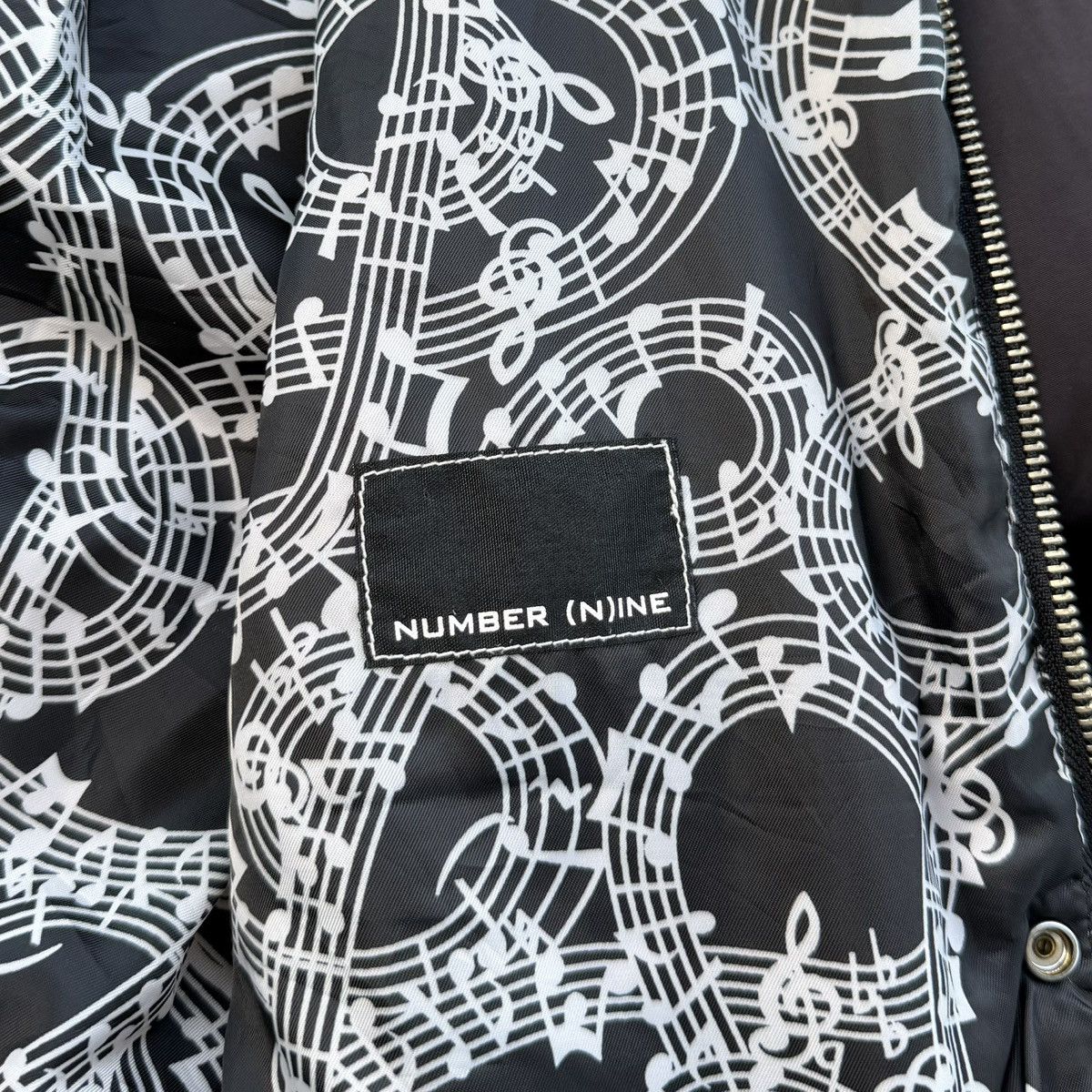 Number (N)ine SS '07- Number Nine- Musical Lining Crest Logo Puffer Jacket Size US M / EU 48-50 / 2 - 21 Thumbnail
