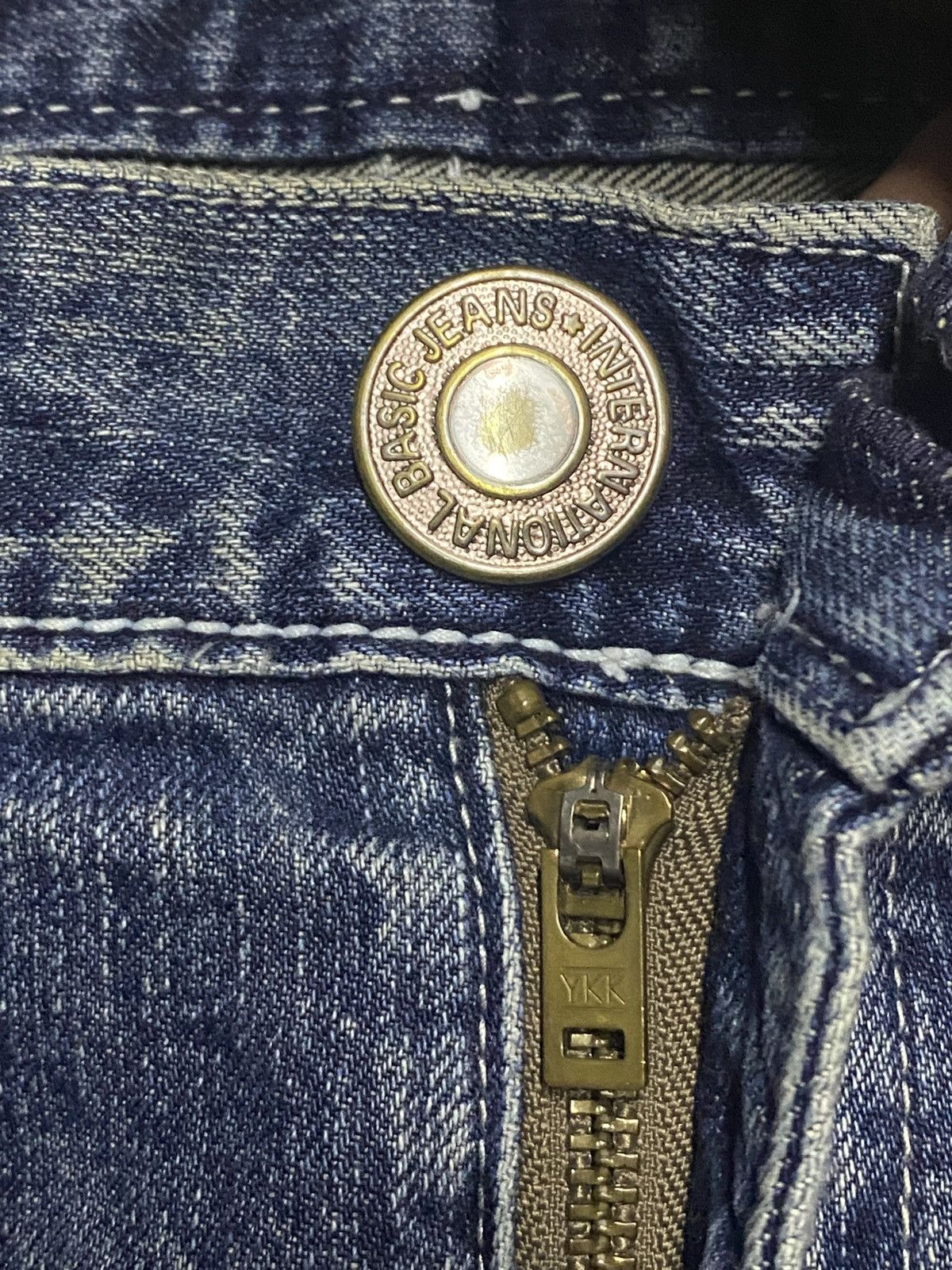 Tornado Mart Vtg Blue Way Made in Nippon Flare Bootcut Distressed Jeans Size US 33 - 12 Thumbnail