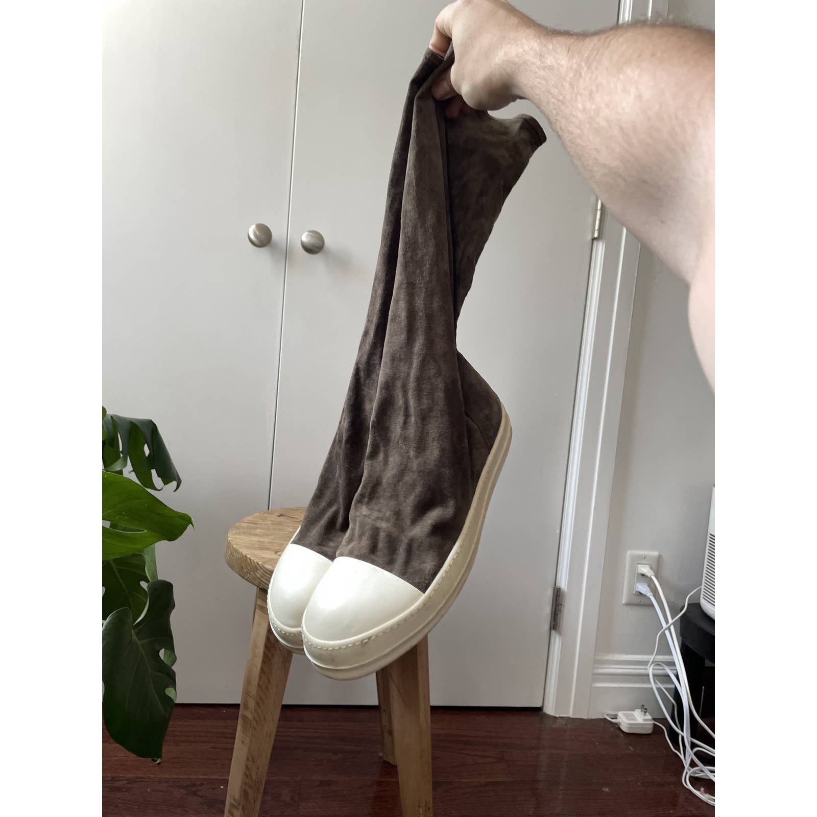 Rick Owens Suede Sock Boots Ramones Size US 10 / EU 43 - 2 Thumbnail
