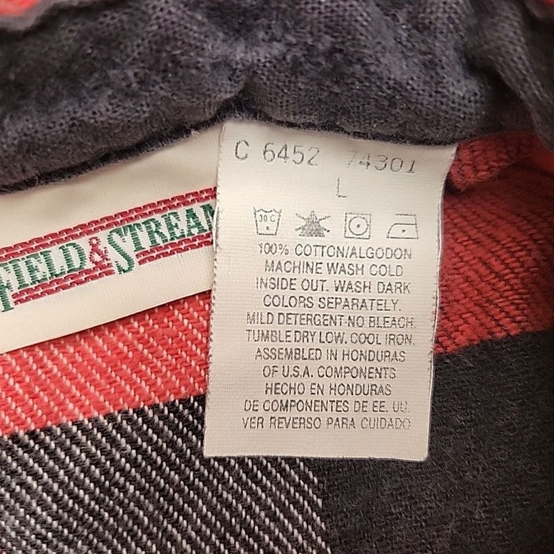 Lumberjack VINTAGE Field Stream Shirt Men Large Red Buffalo Plaid Flannel Lumberjack Casual Size US L / EU 52-54 / 3 - 4 Thumbnail