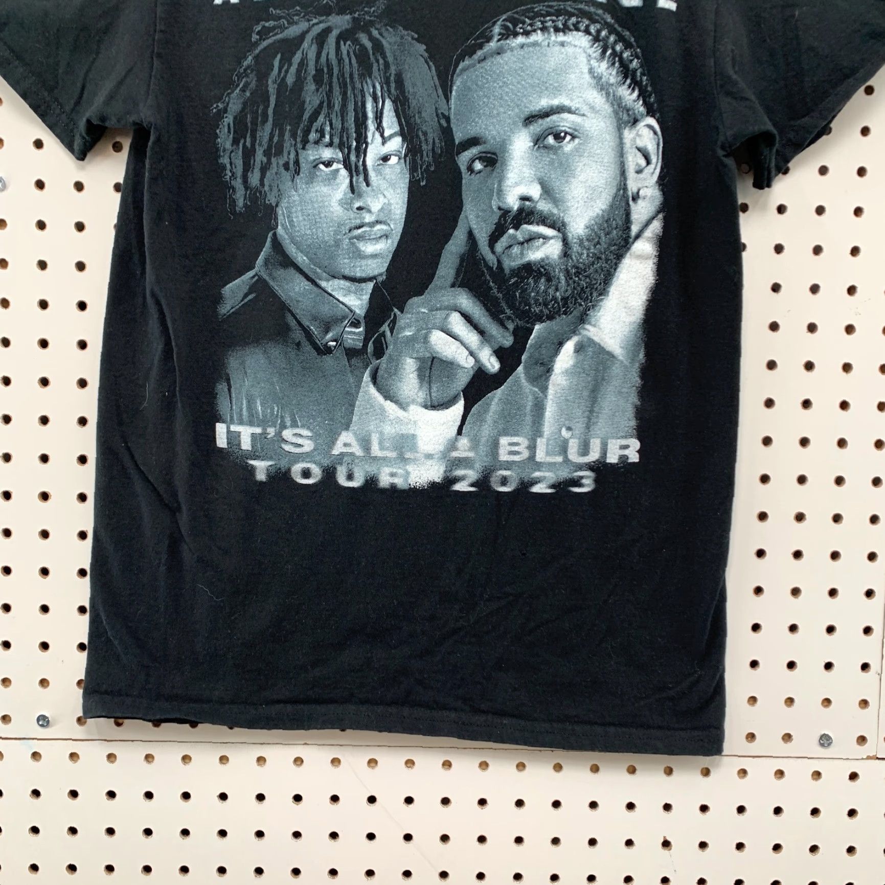 Vintage Vintage Drake 21 Savage Hip Hop Music T-Shirt Mens Small Black Short Sleeve Crew Neck Graphic Tee Size US S / EU 44-46 / 1 - 7 Thumbnail